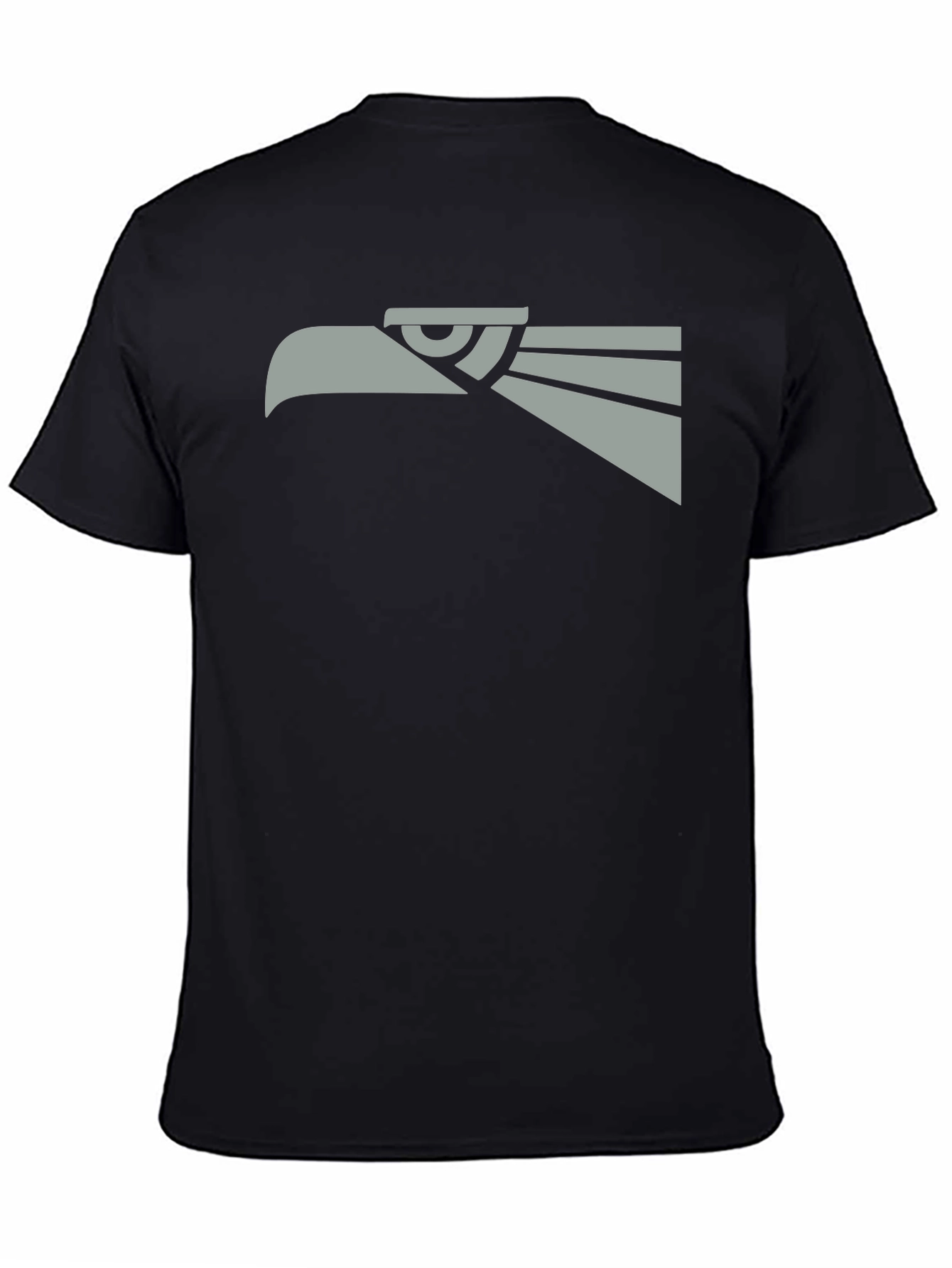 Bold Eagle Graphic Tee - Black Cotton Blend