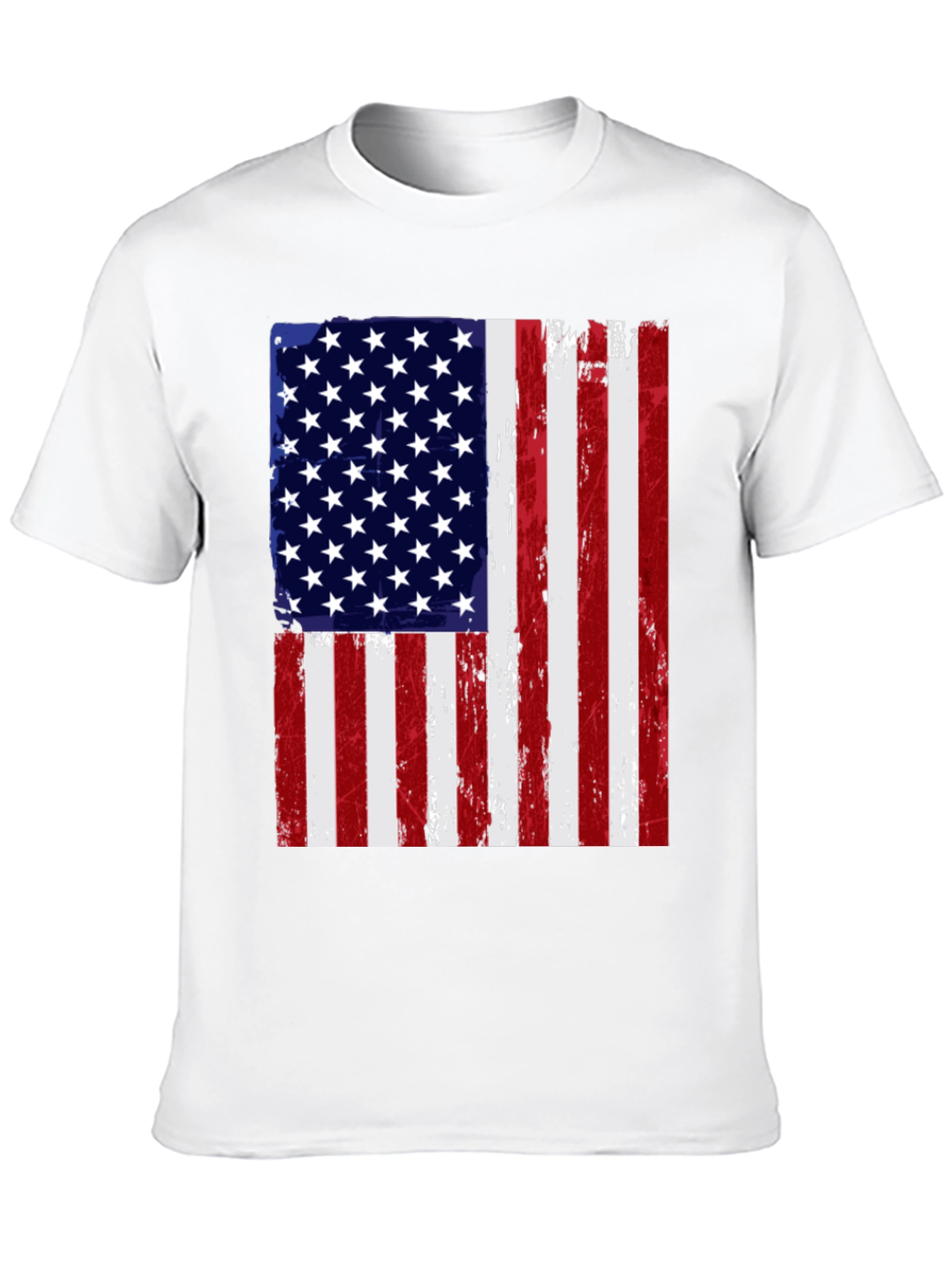 American Flag Distressed Graphic Tee