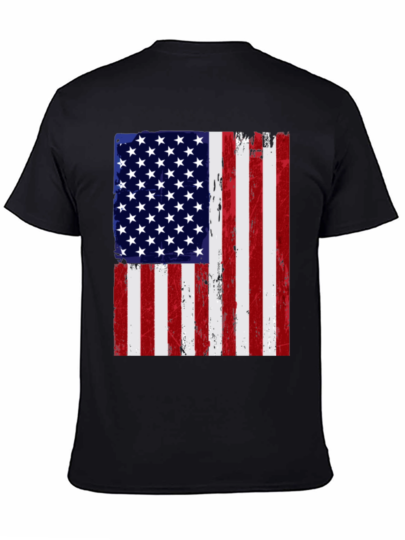 American Flag Distressed Graphic Tee
