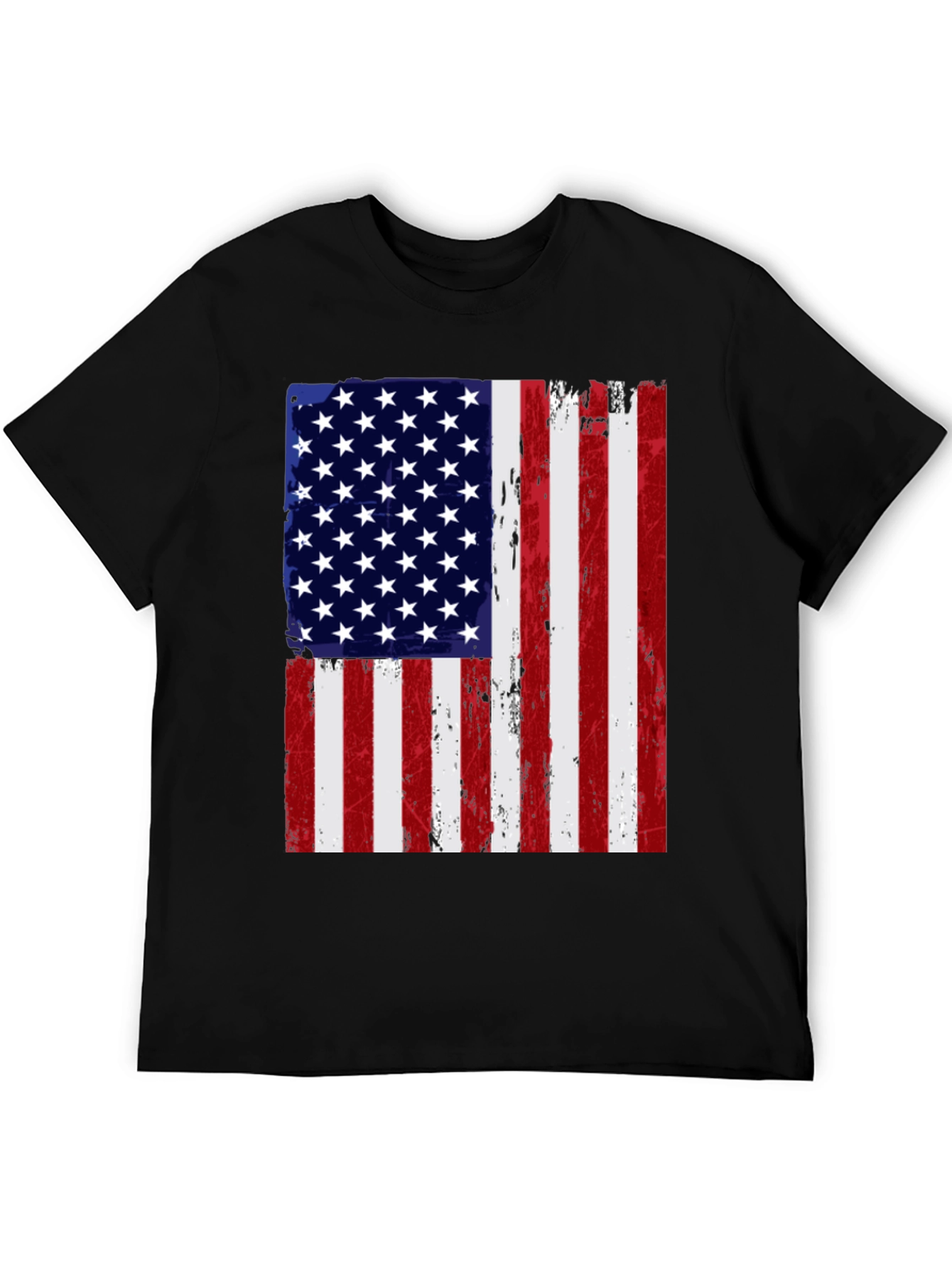 American Flag Distressed Graphic Tee