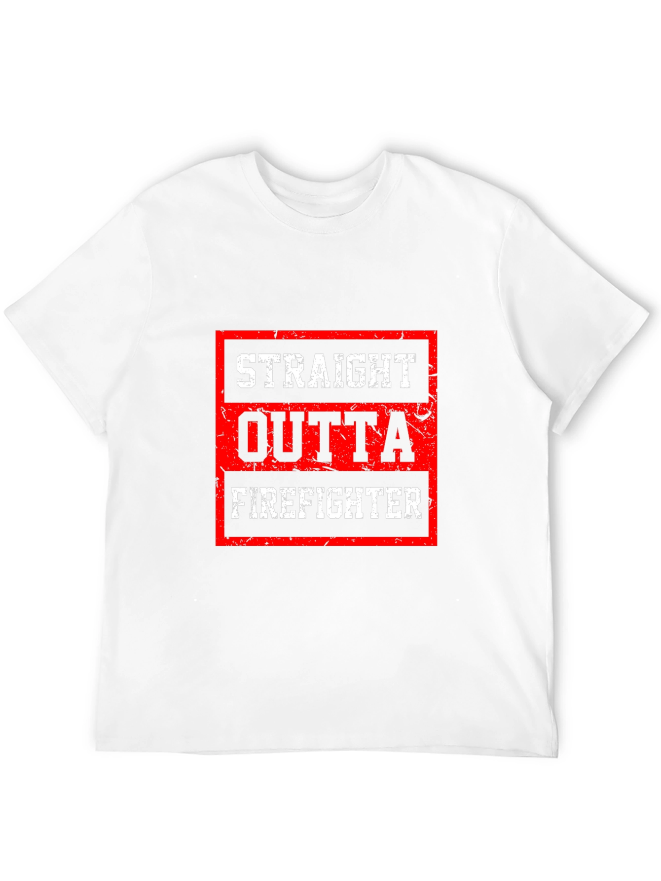 Straight Outta Firefighter Graphic Tee
