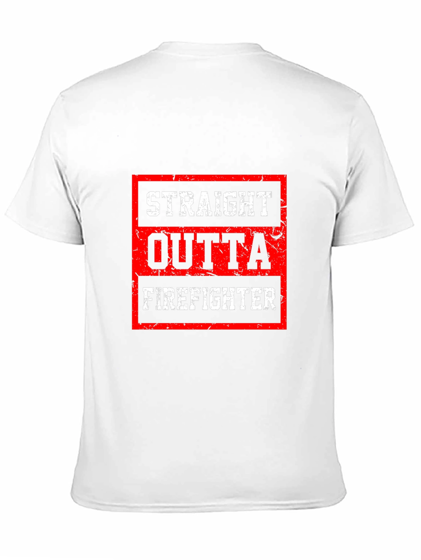 Straight Outta Firefighter Graphic Tee