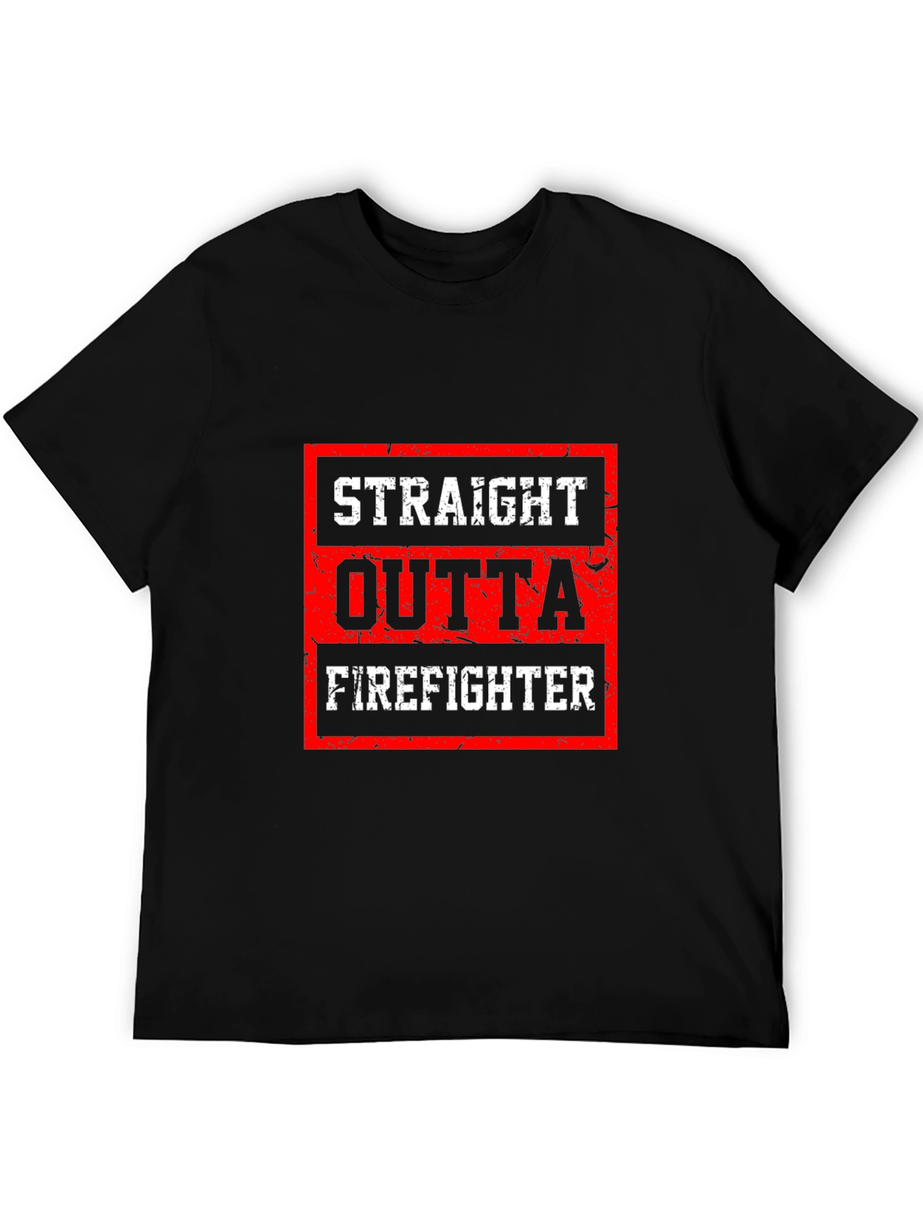 Straight Outta Firefighter Graphic Tee