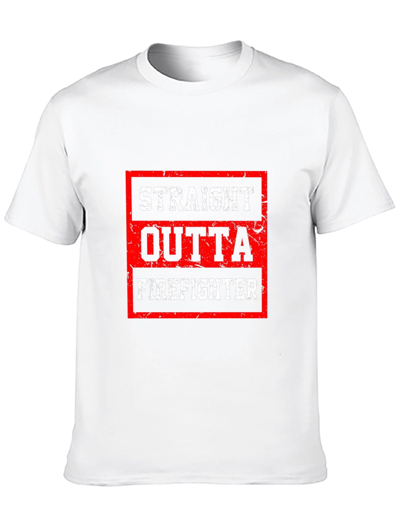 Straight Outta Firefighter Graphic Tee