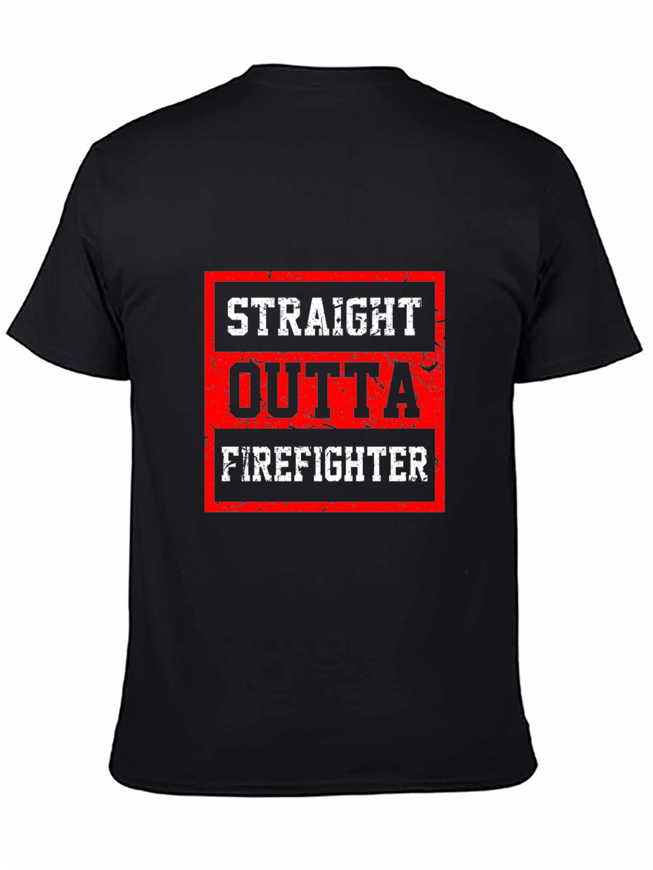 Straight Outta Firefighter Graphic Tee