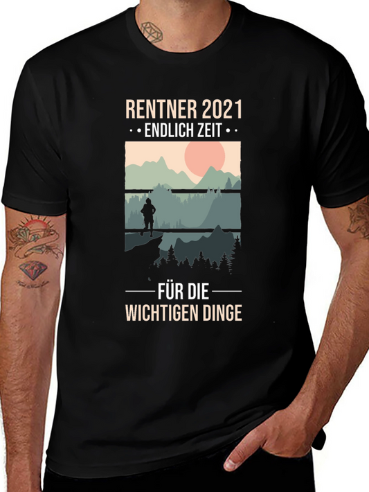 Retirement 2021 Hiking T-Shirt - Time For Important Things