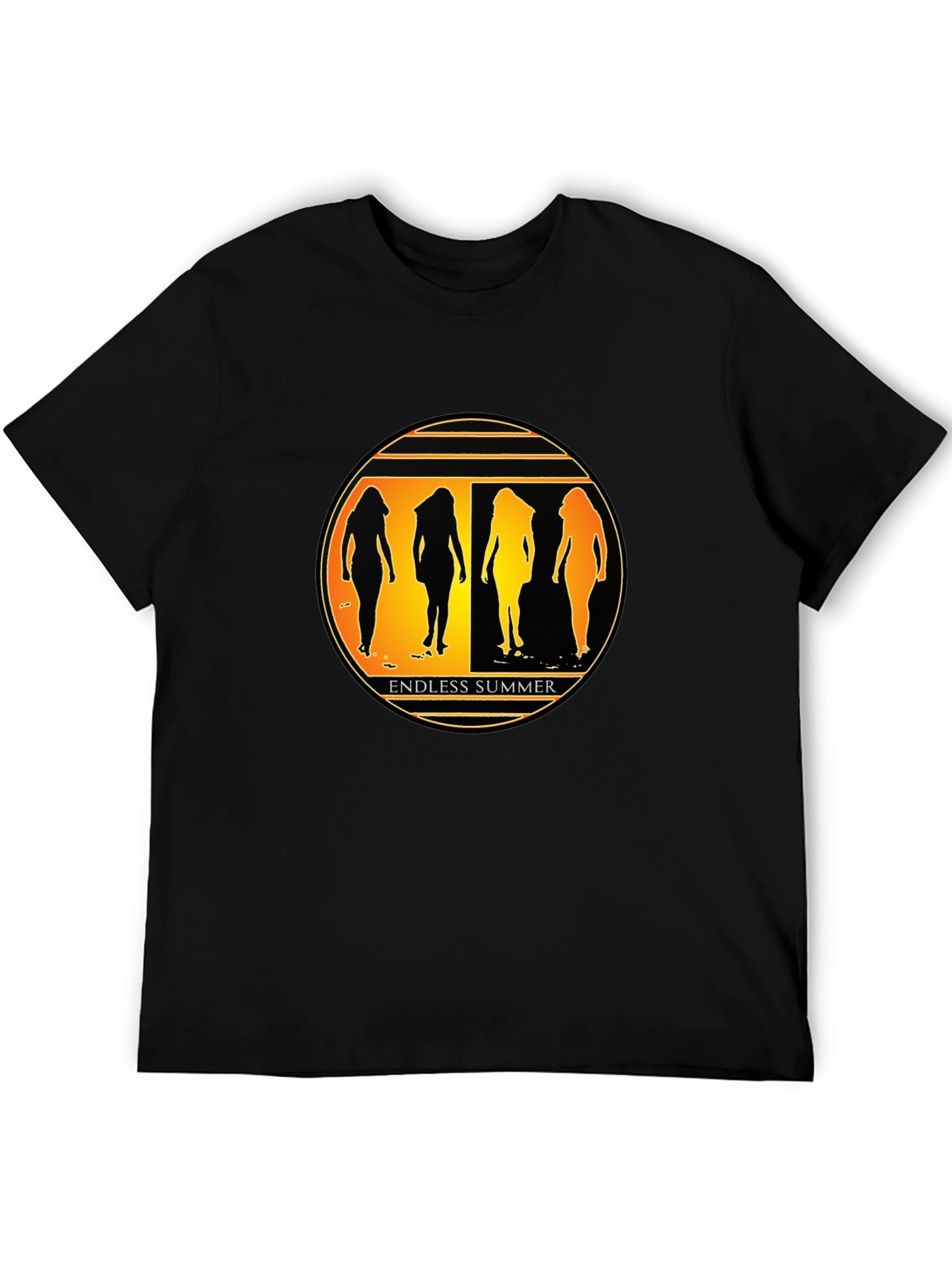 Endless Summer Graphic Tee - Stylish Black T-Shirt