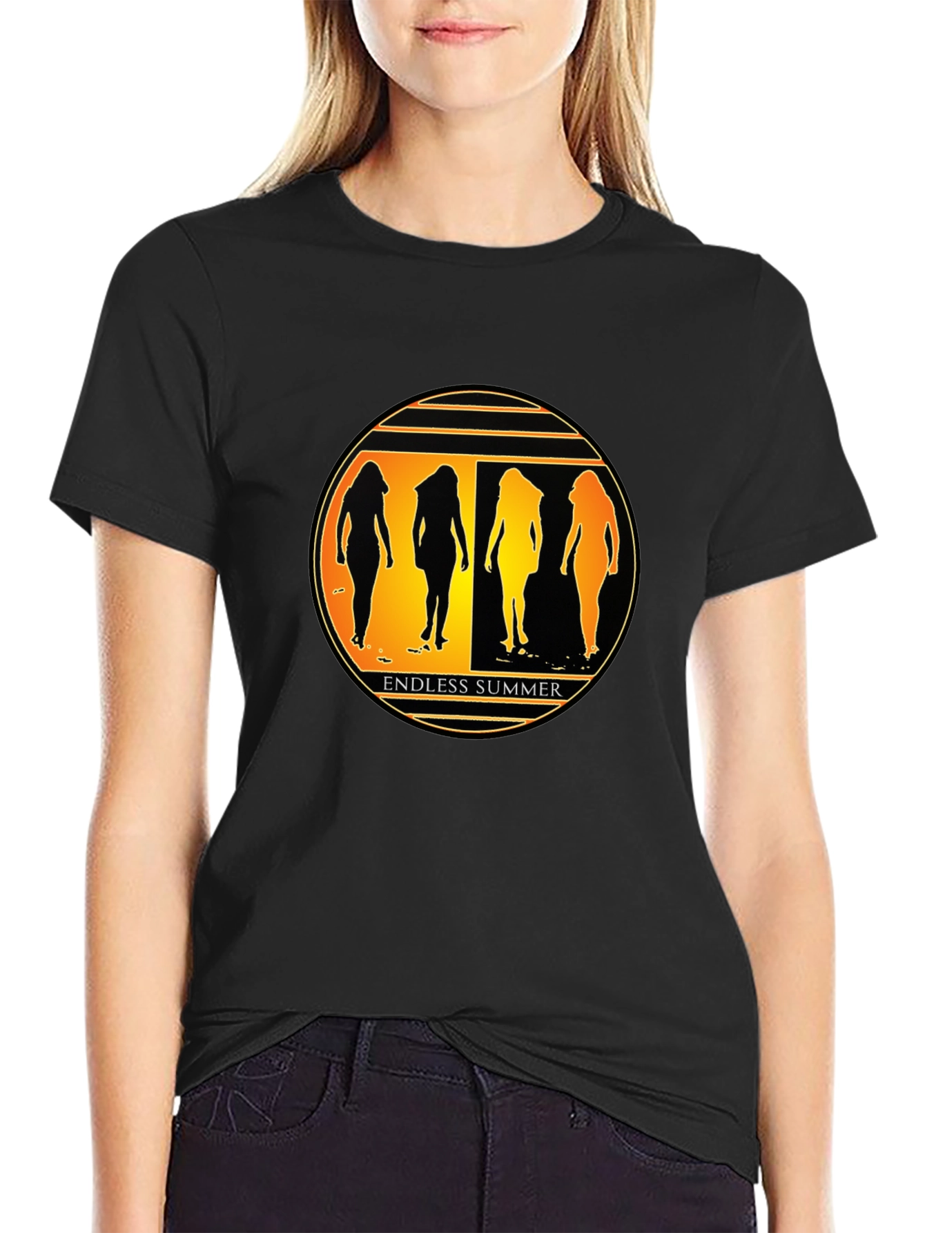 Endless Summer Graphic Tee - Stylish Black T-Shirt