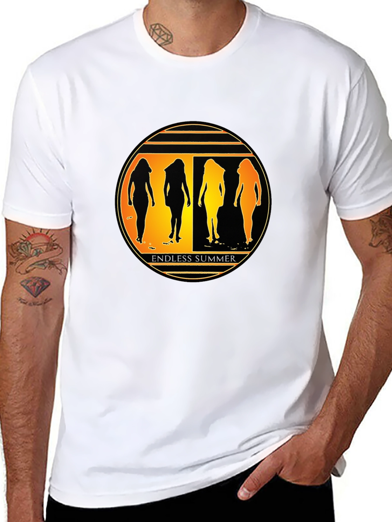 Endless Summer Graphic Tee - Stylish Black T-Shirt