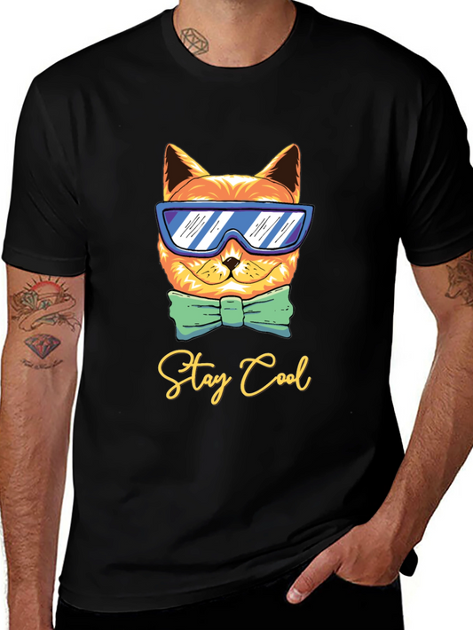 Cool Cat Graphic Tee - Stay Cool T-Shirt