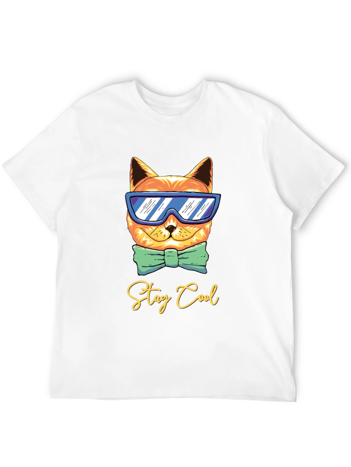 Cool Cat Graphic Tee - Stay Cool T-Shirt
