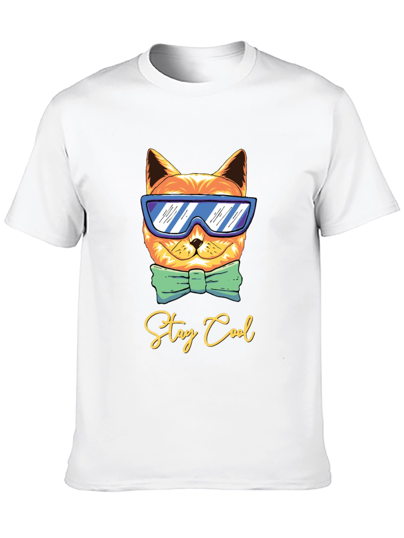 Cool Cat Graphic Tee - Stay Cool T-Shirt