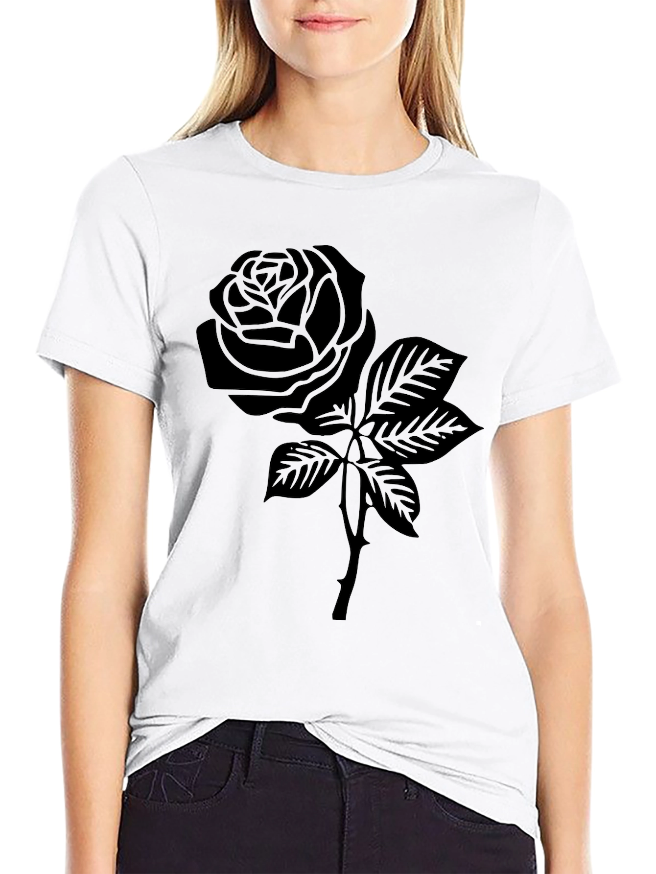 Black Rose Graphic T-Shirt