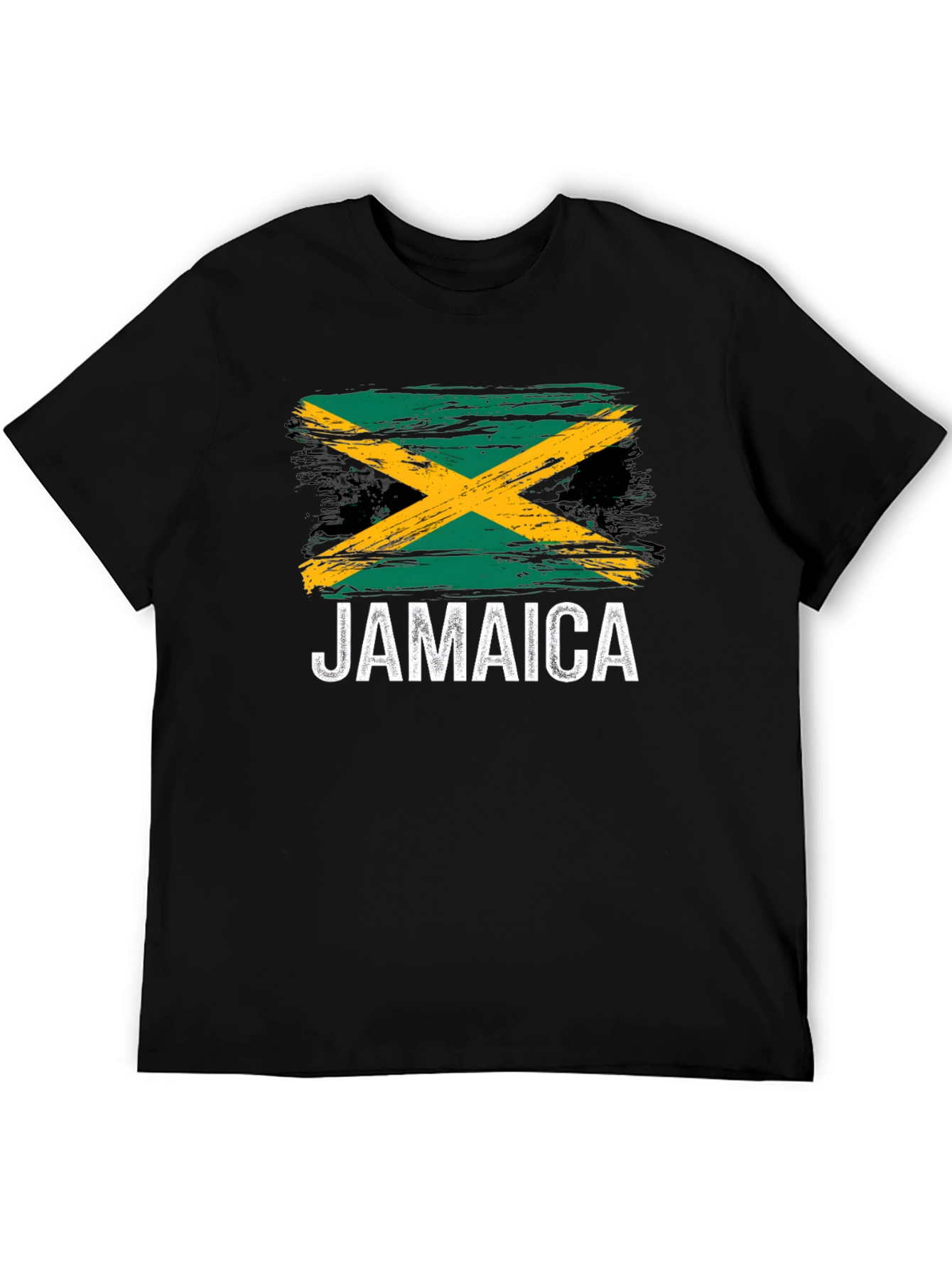 Jamaica Flag T-Shirt - Black Graphic Tee