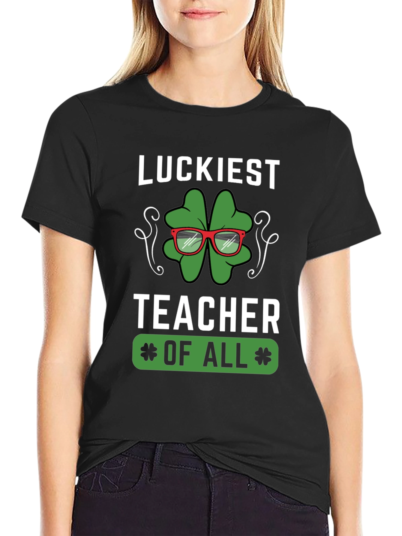 Luckiest Teacher of All Graphic T-Shirt