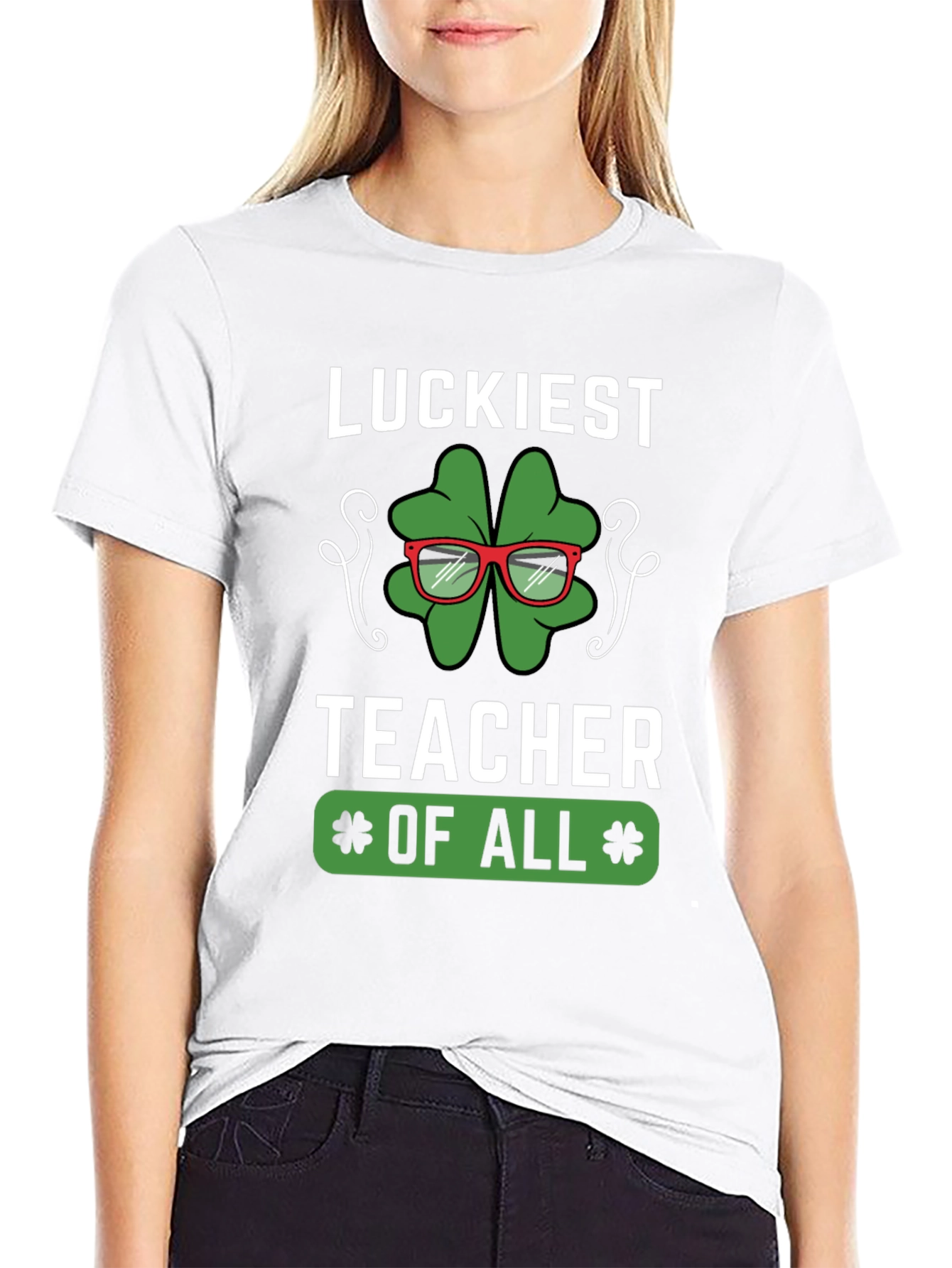 Luckiest Teacher of All Graphic T-Shirt