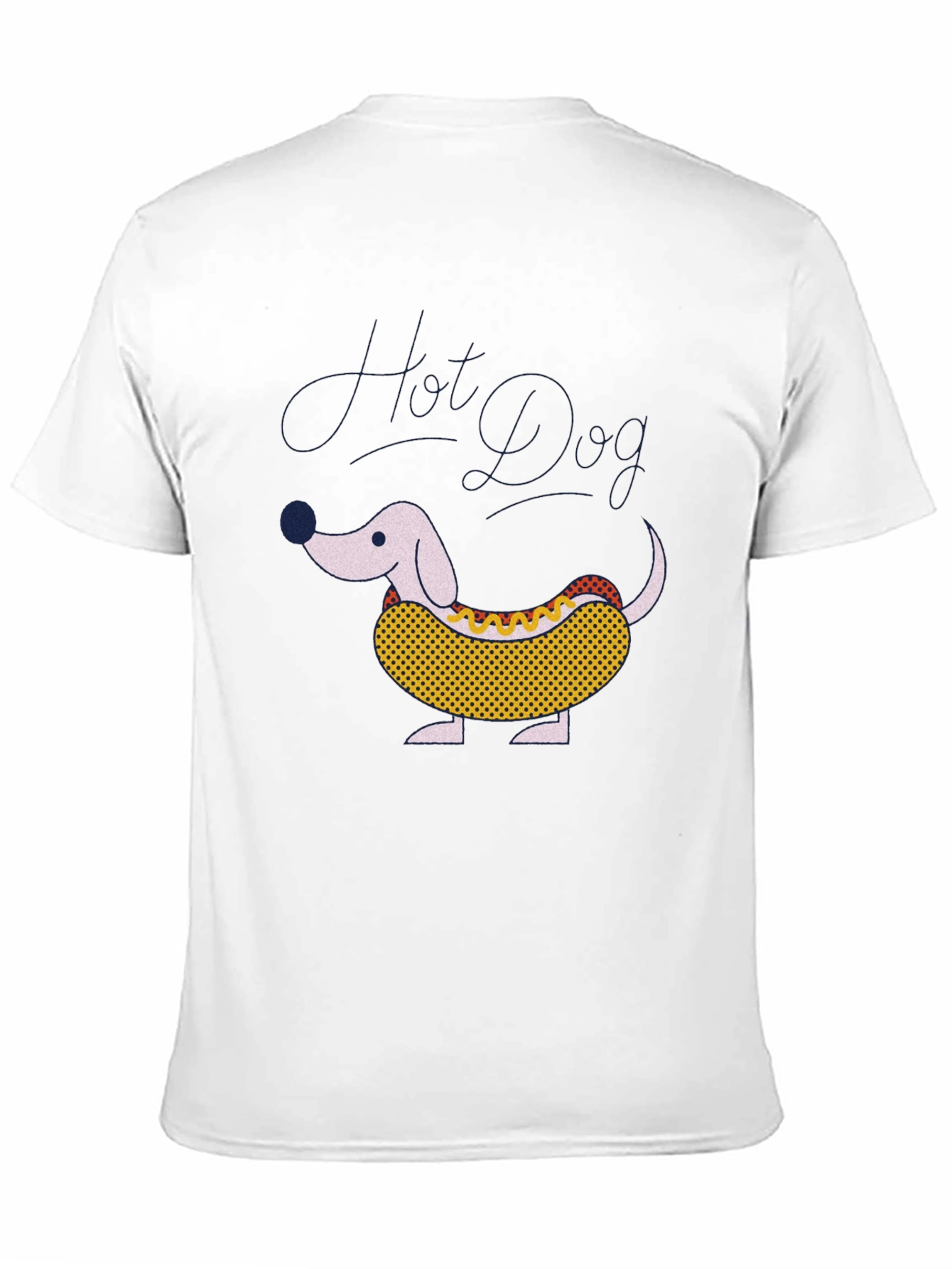 Hot Dog Dachshund Graphic Tee - Funny Novelty T-Shirt
