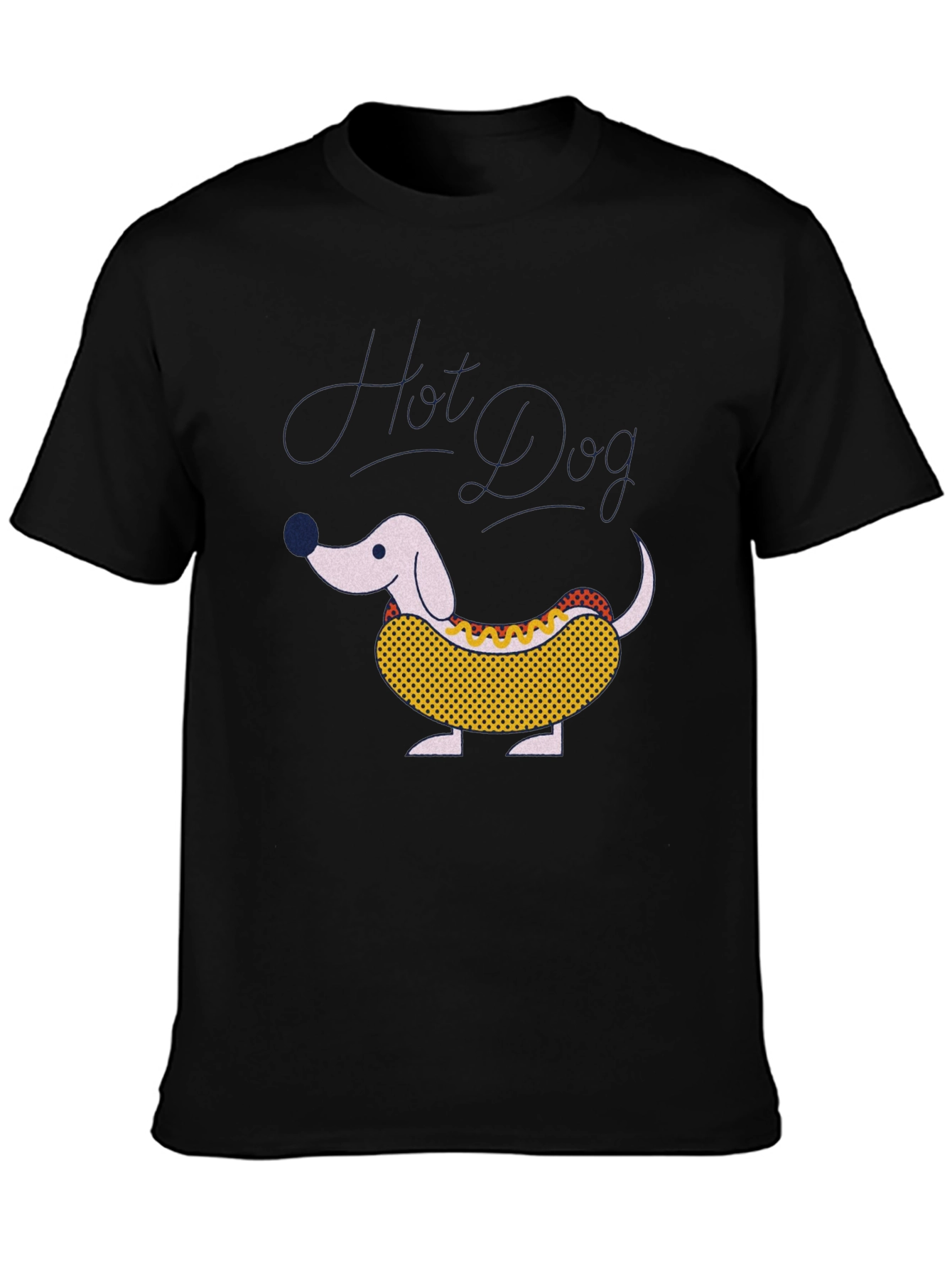 Hot Dog Dachshund Graphic Tee - Funny Novelty T-Shirt