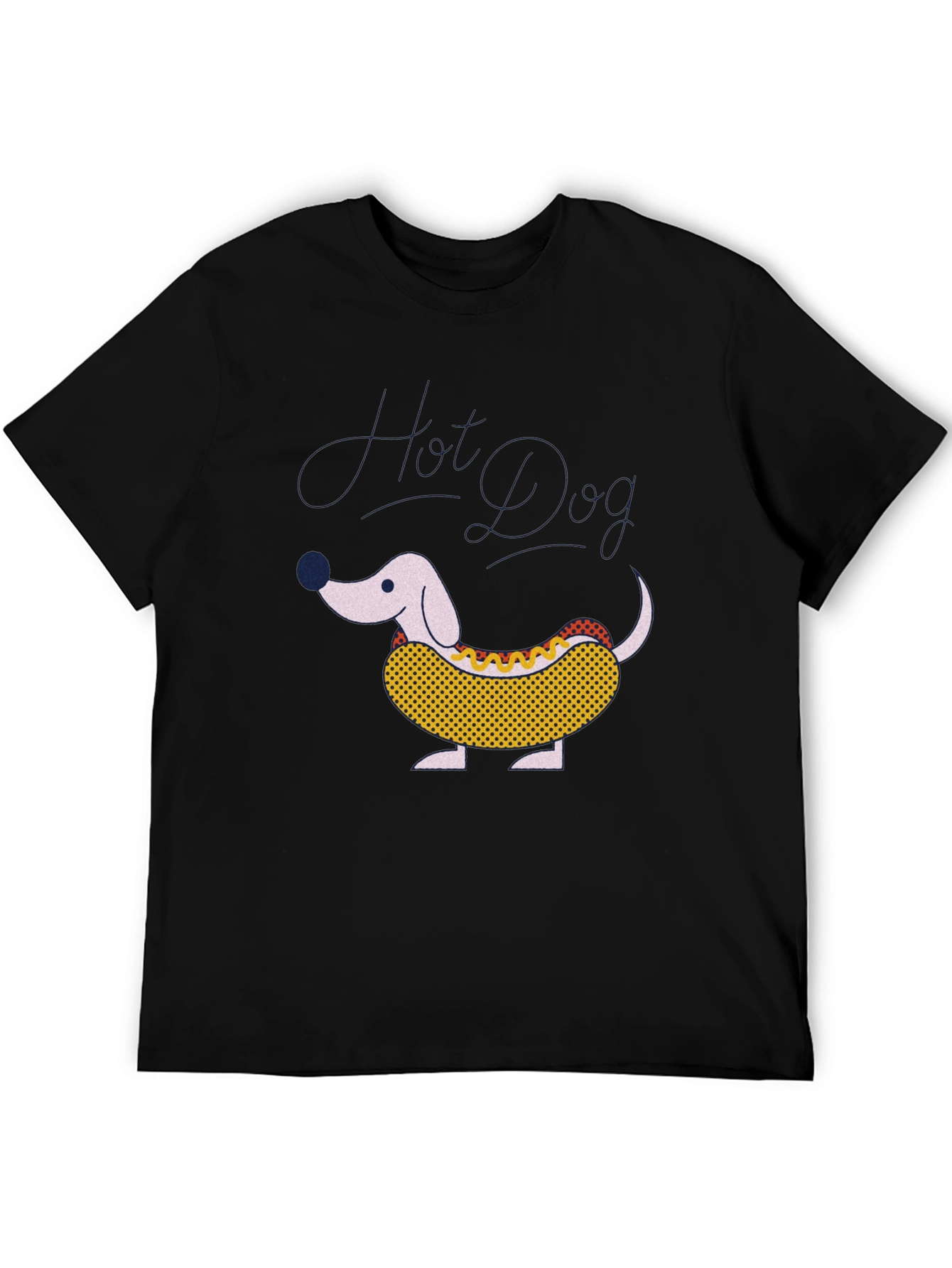 Hot Dog Dachshund Graphic Tee - Funny Novelty T-Shirt