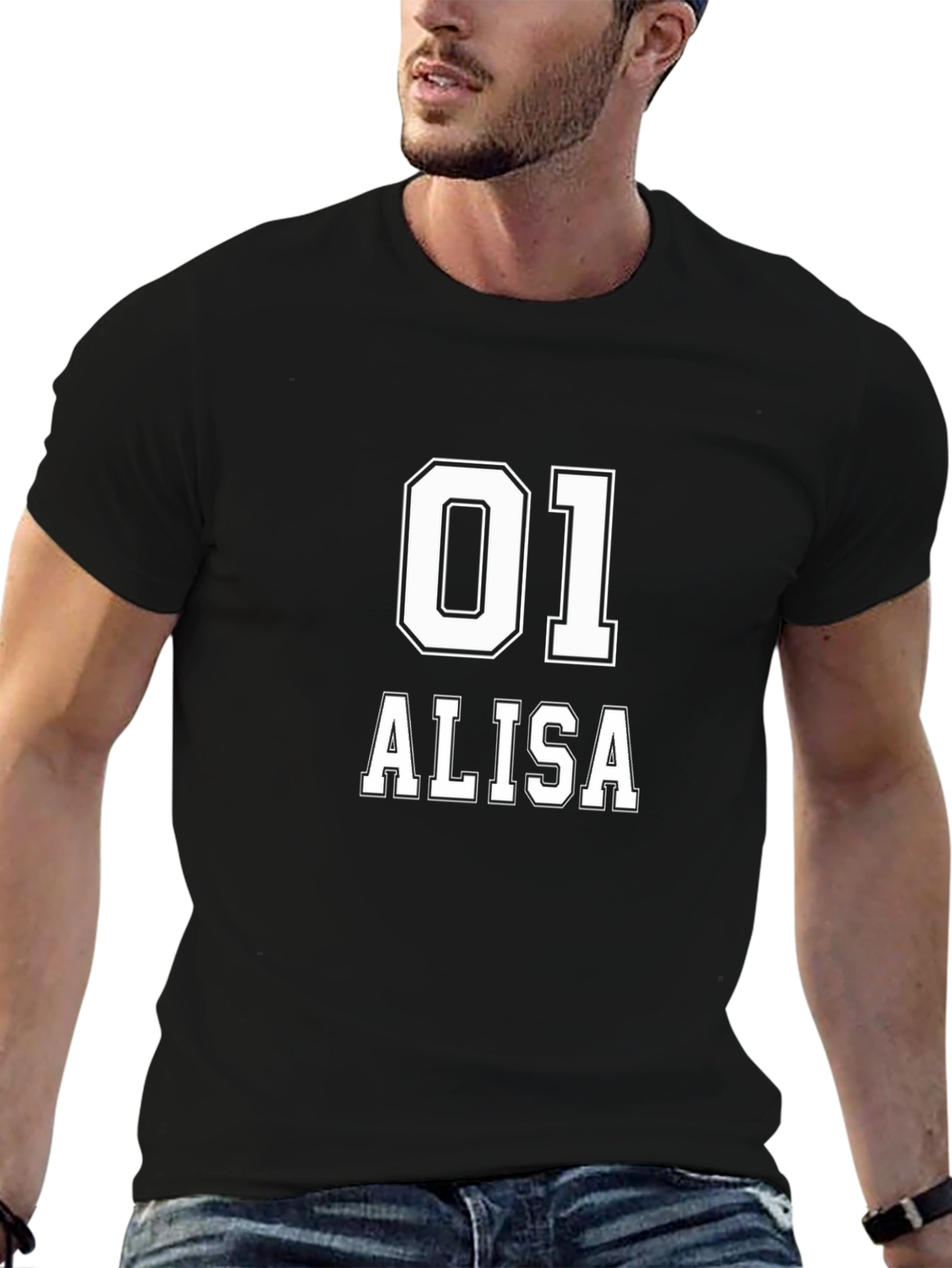 Custom 01 ALISA Black T-Shirt
