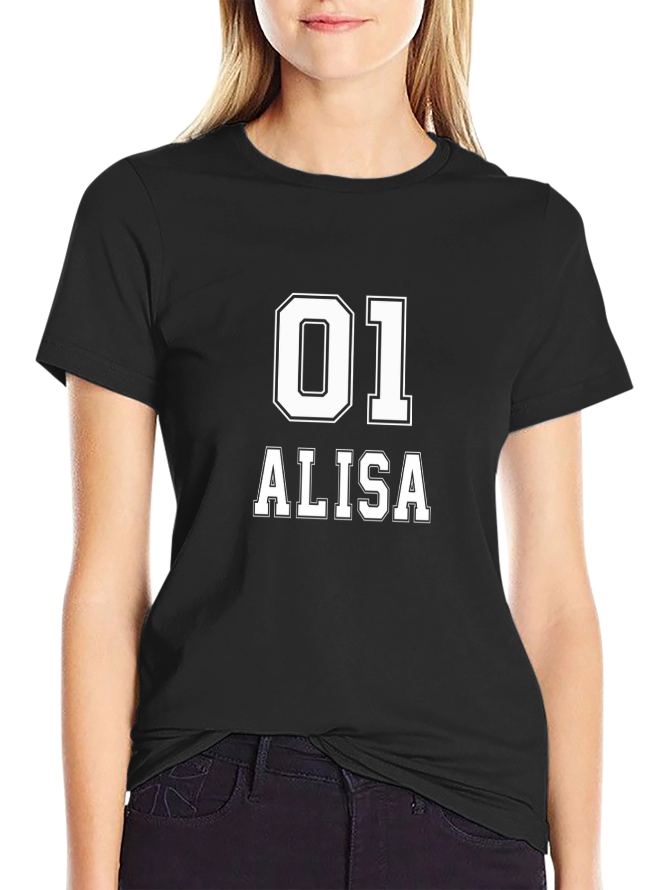 Custom 01 ALISA Black T-Shirt