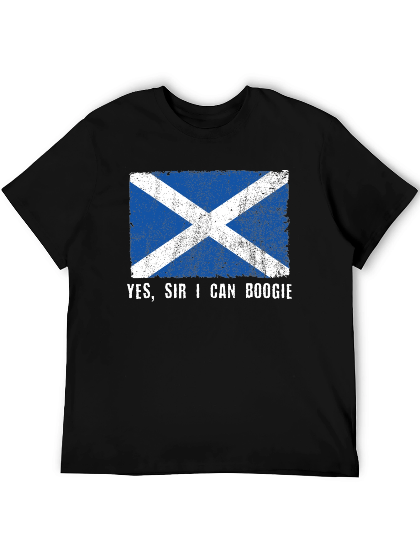 Yes Sir I Can Boogie Scotland Flag T-Shirt