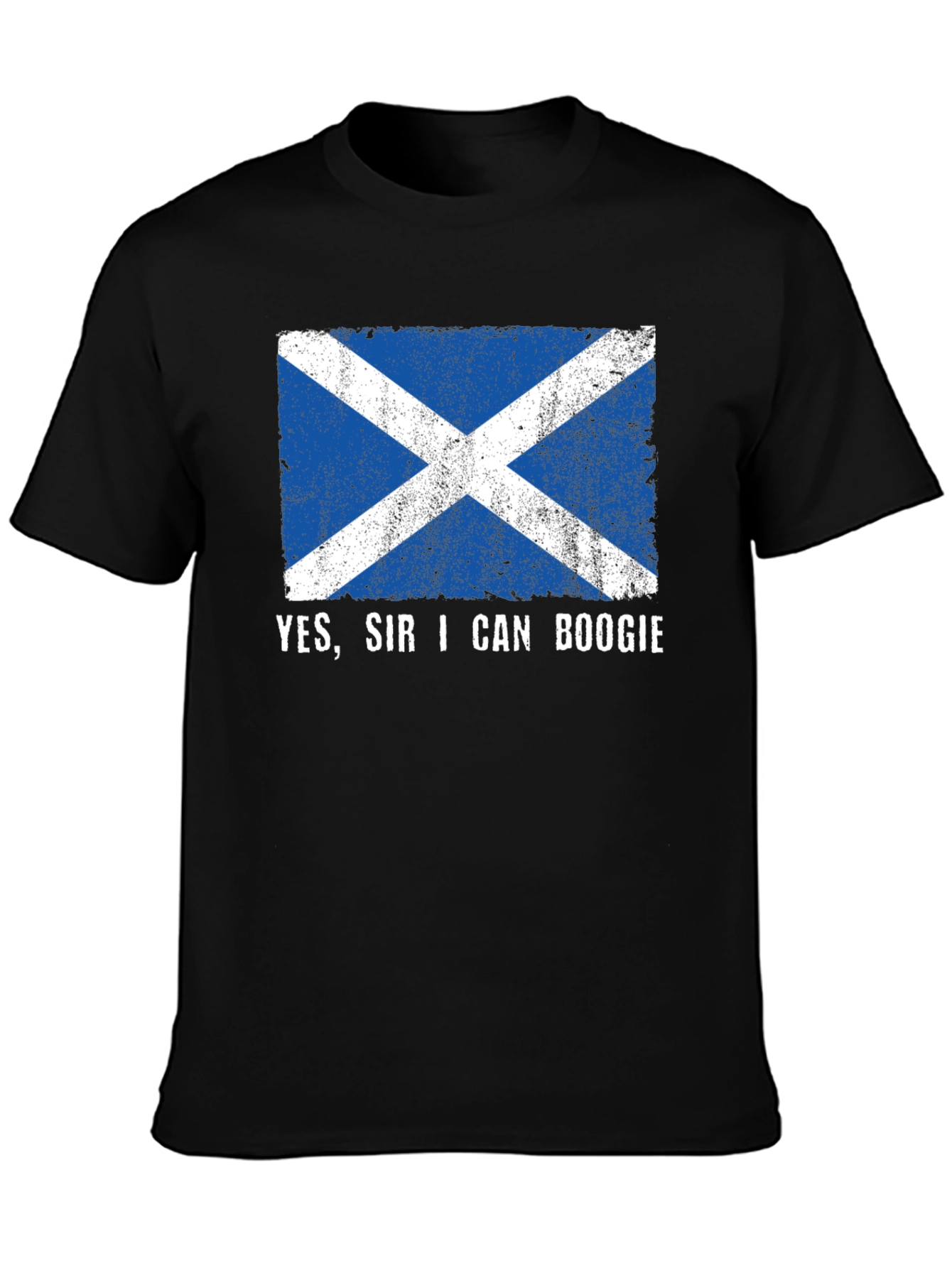 Yes Sir I Can Boogie Scotland Flag T-Shirt