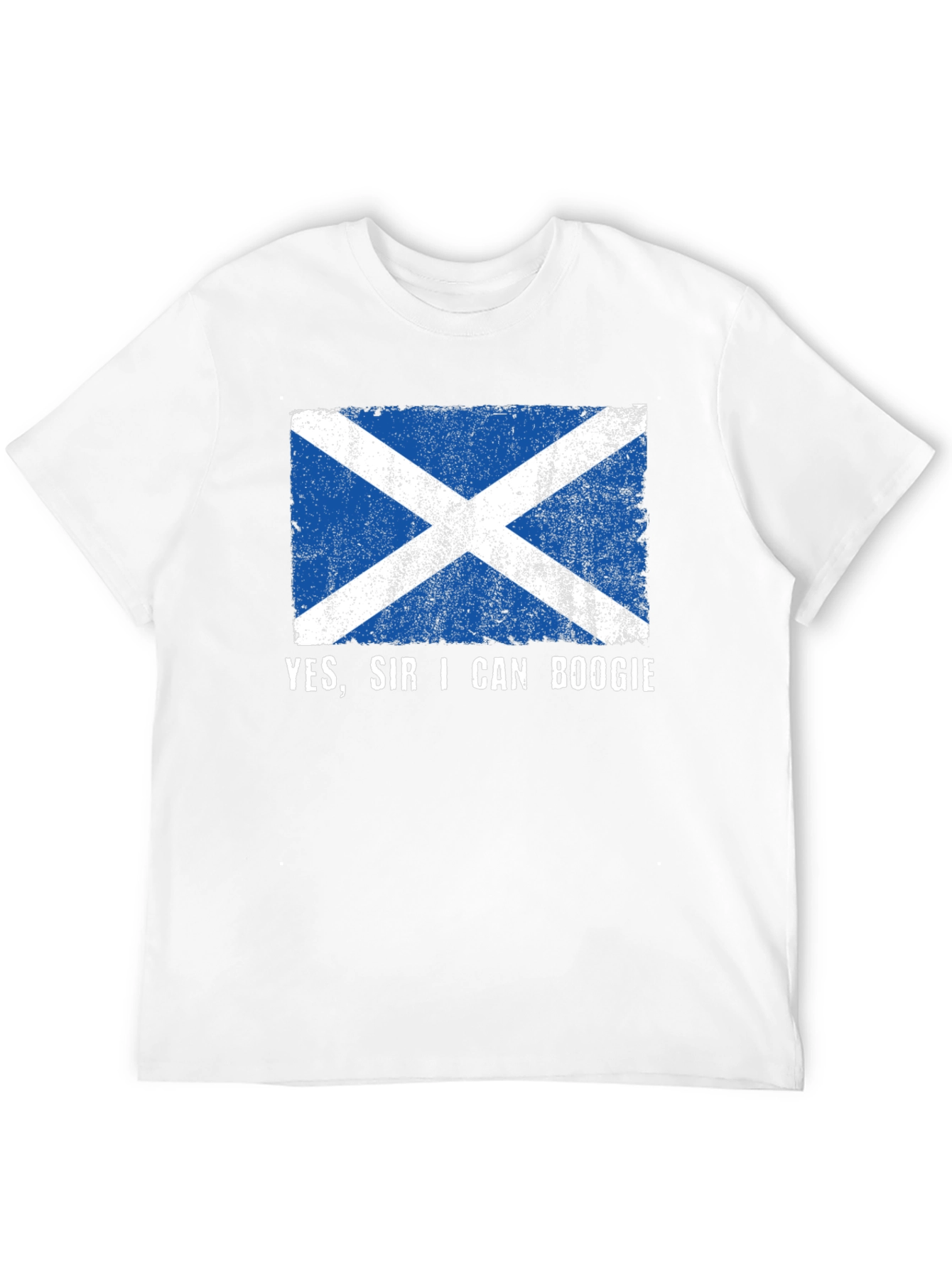 Yes Sir I Can Boogie Scotland Flag T-Shirt
