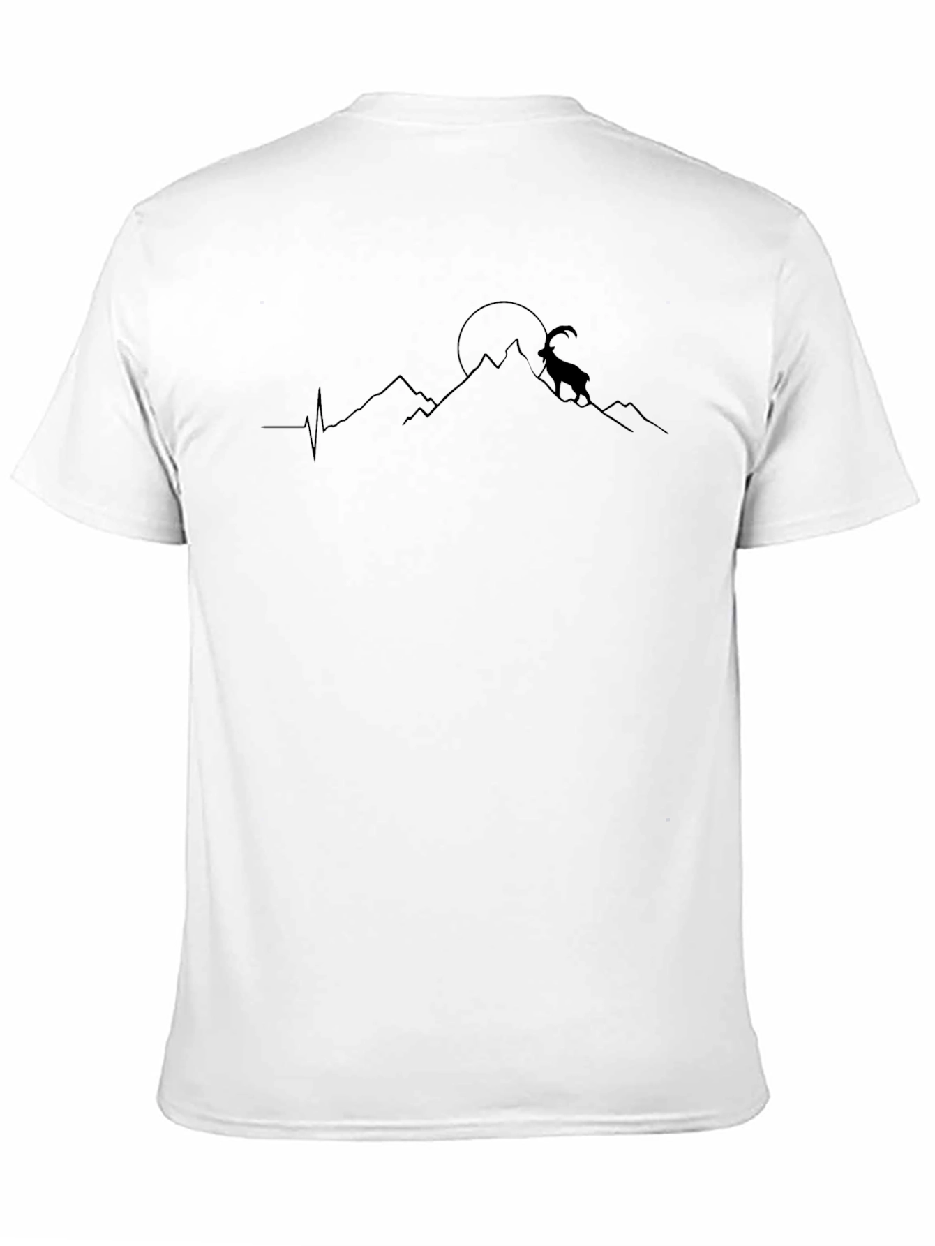 Mountain Goat Graphic T-Shirt - Black