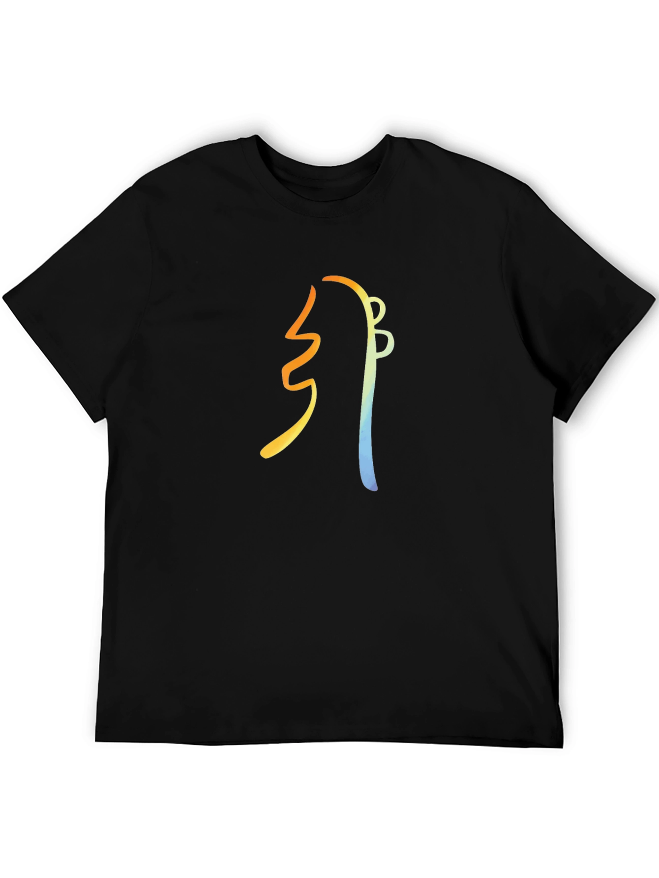 Abstract Guitar Graphic Tee - Modern Musician Style