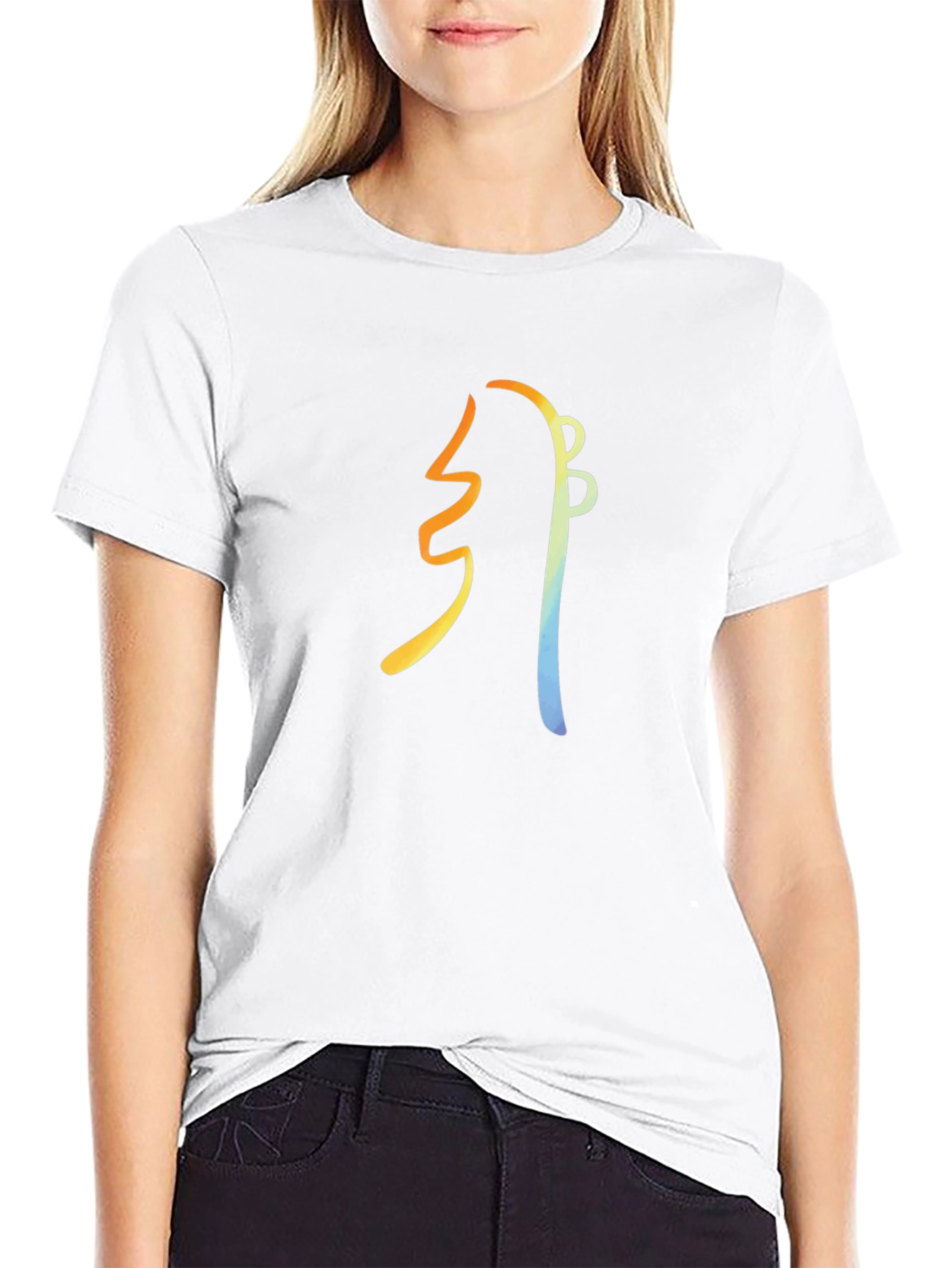 Abstract Guitar Graphic Tee - Modern Musician Style