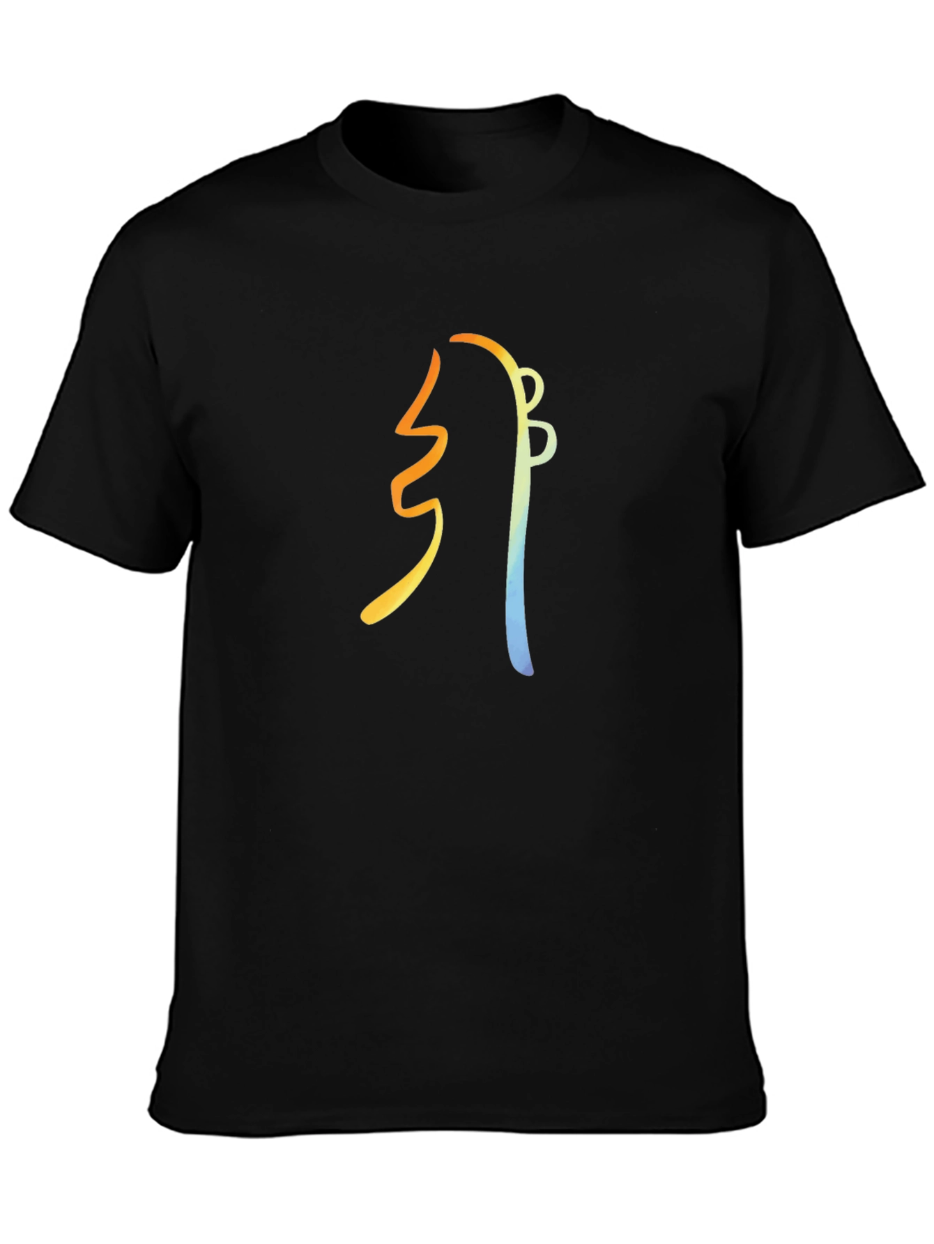Abstract Guitar Graphic Tee - Modern Musician Style