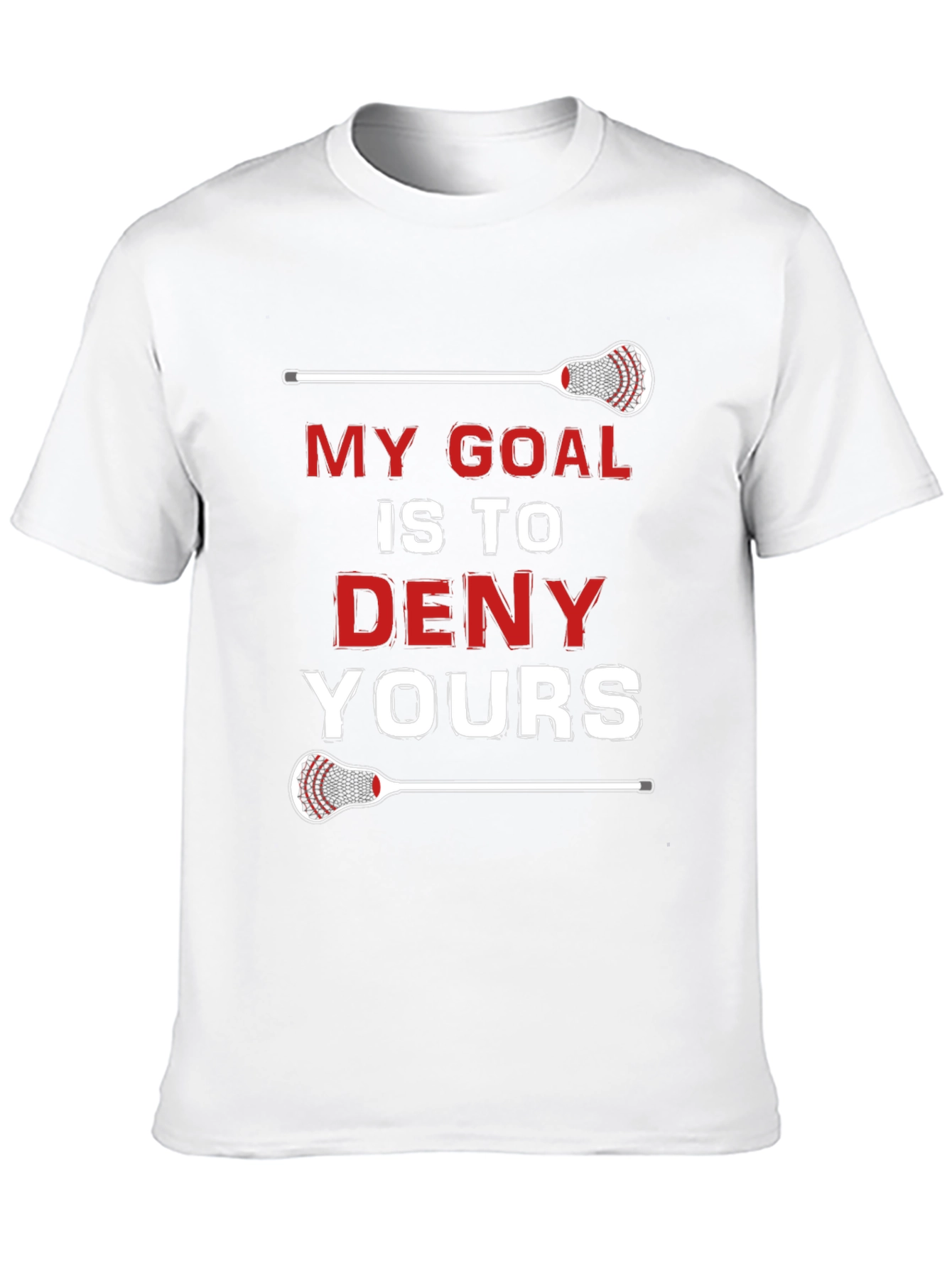 Lacrosse Goal T-Shirt - Deny Yours!