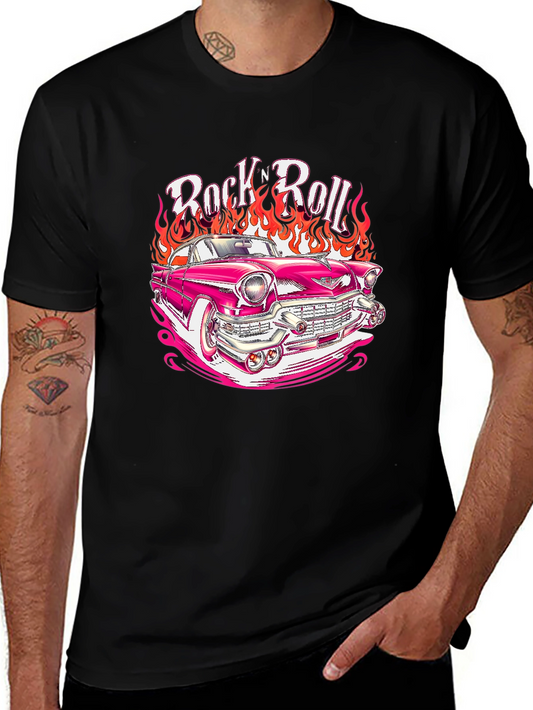 Rock n Roll Hot Rod T-Shirt - Retro Style!