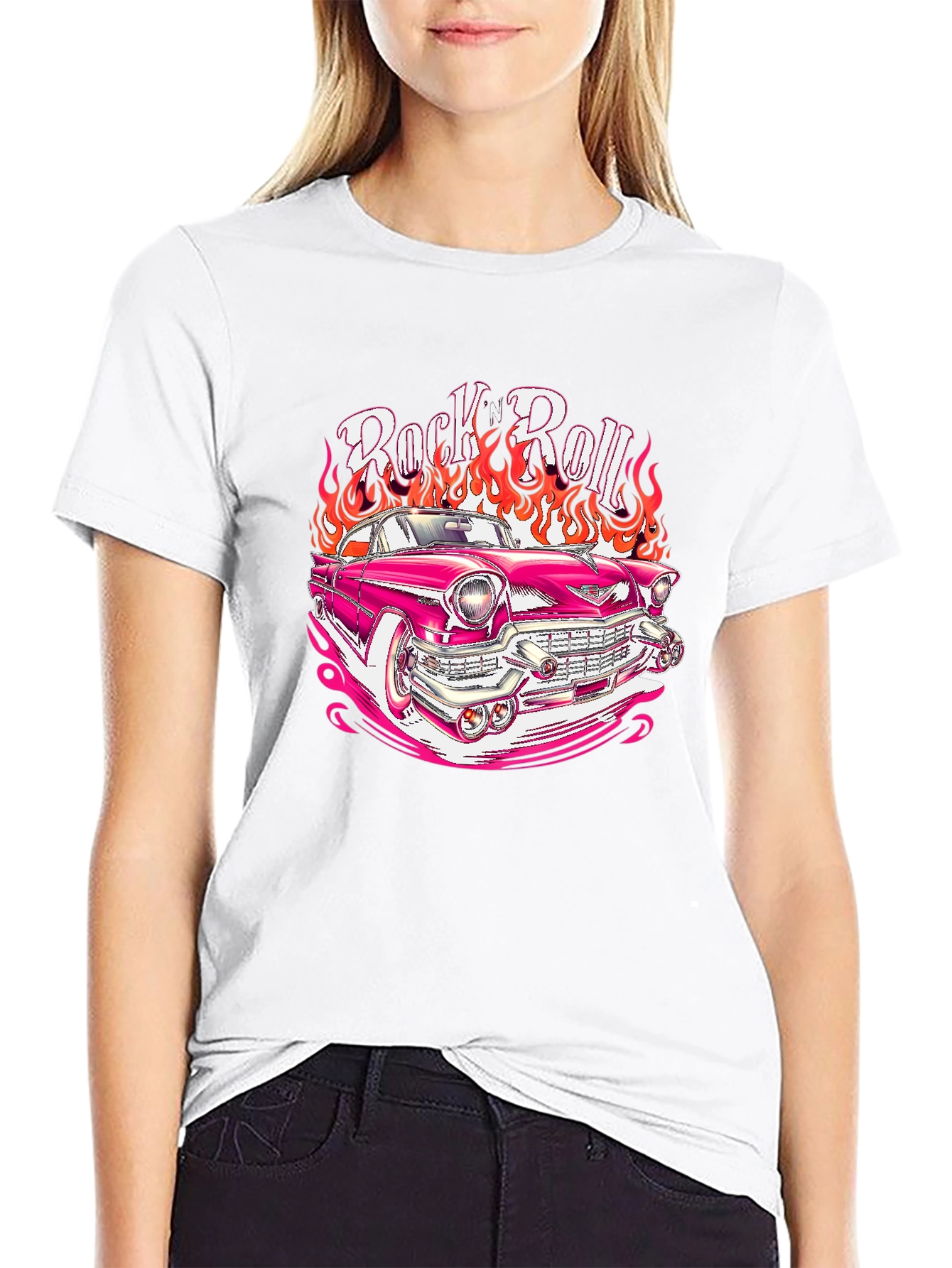 Rock n Roll Hot Rod T-Shirt - Retro Style!