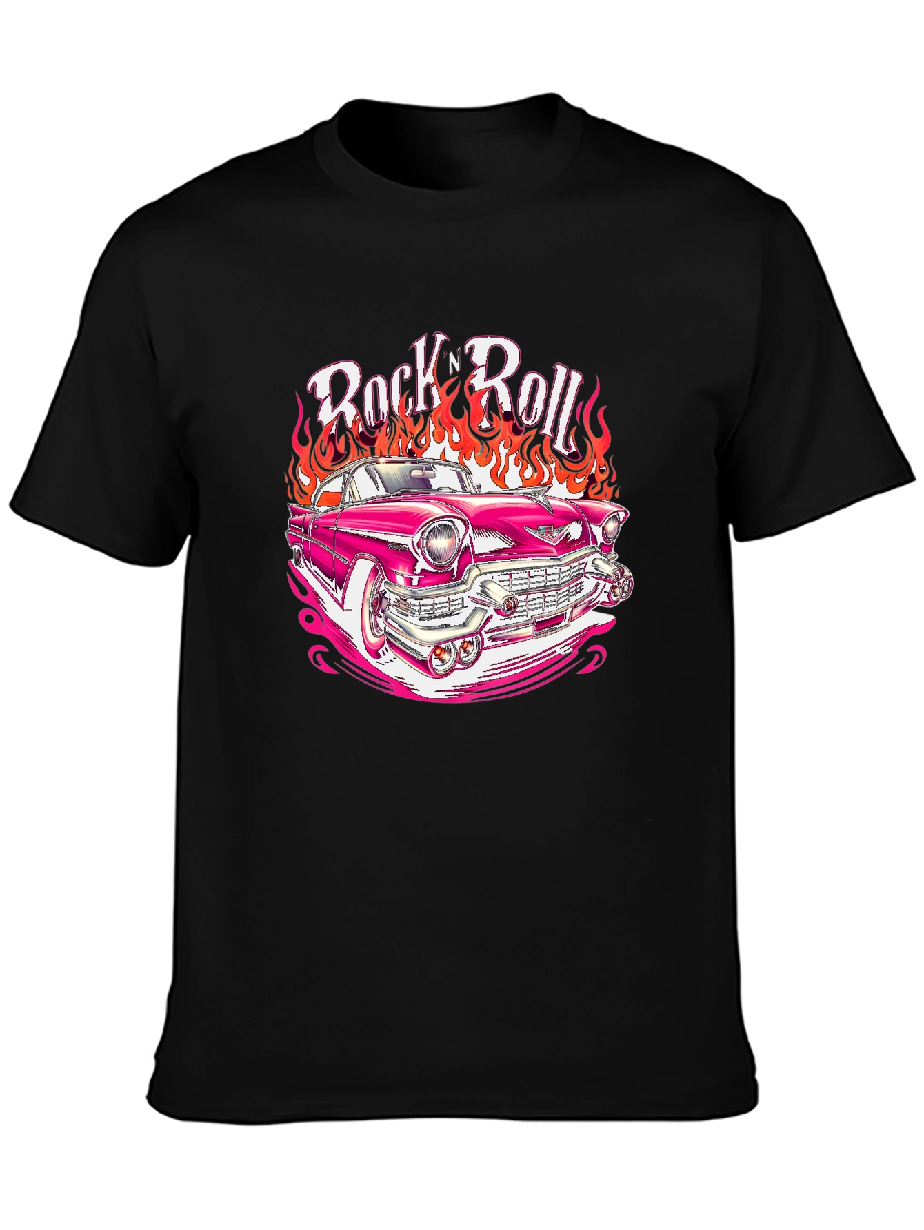 Rock n Roll Hot Rod T-Shirt - Retro Style!