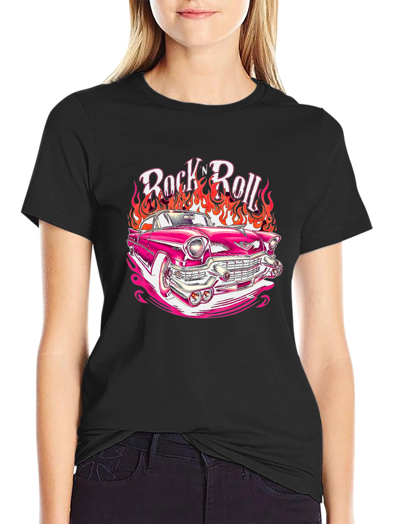 Rock n Roll Hot Rod T-Shirt - Retro Style!