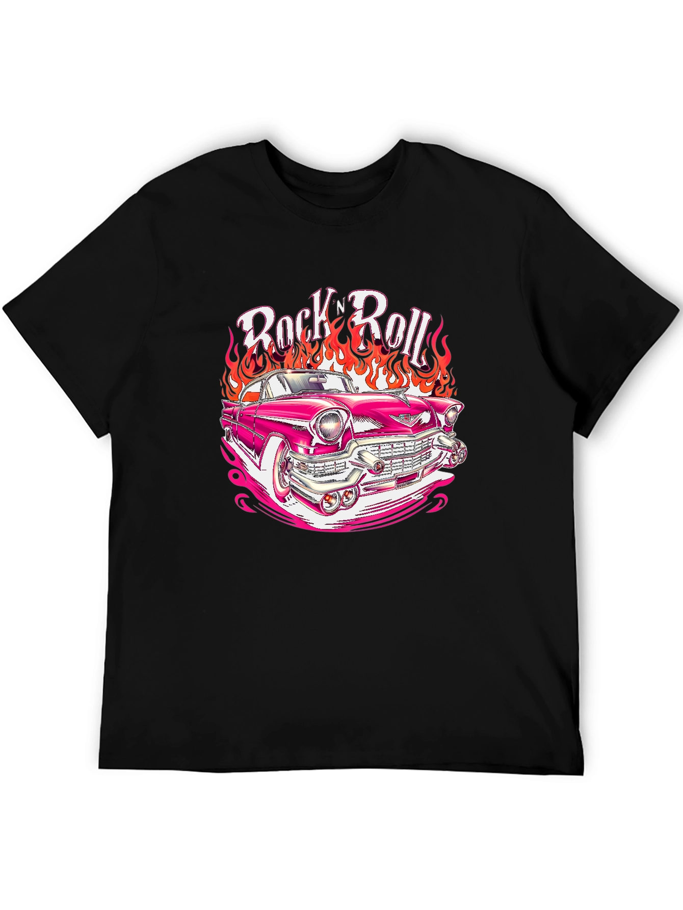 Rock n Roll Hot Rod T-Shirt - Retro Style!