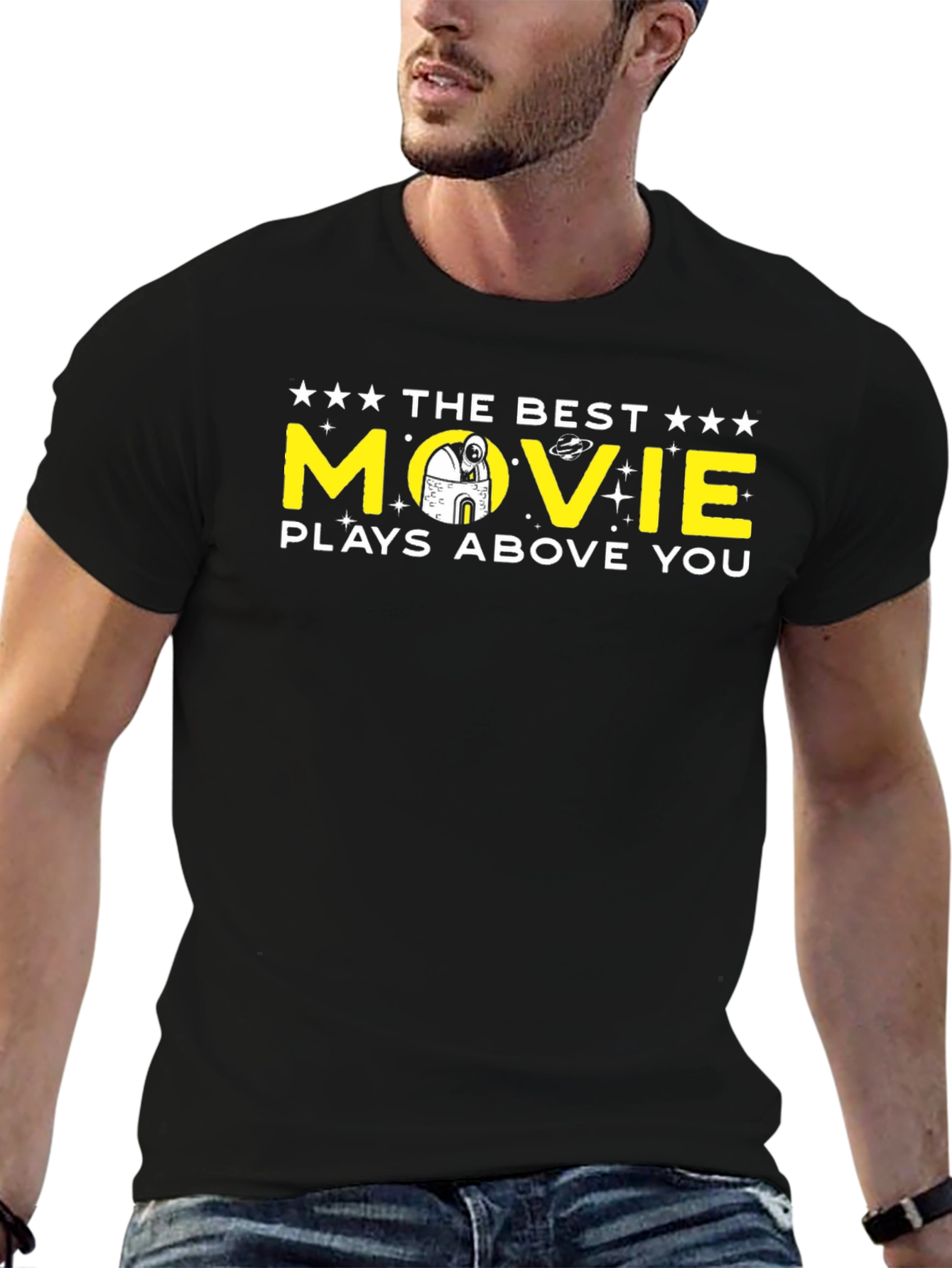 The Best Movie Plays Above You Black T-Shirt