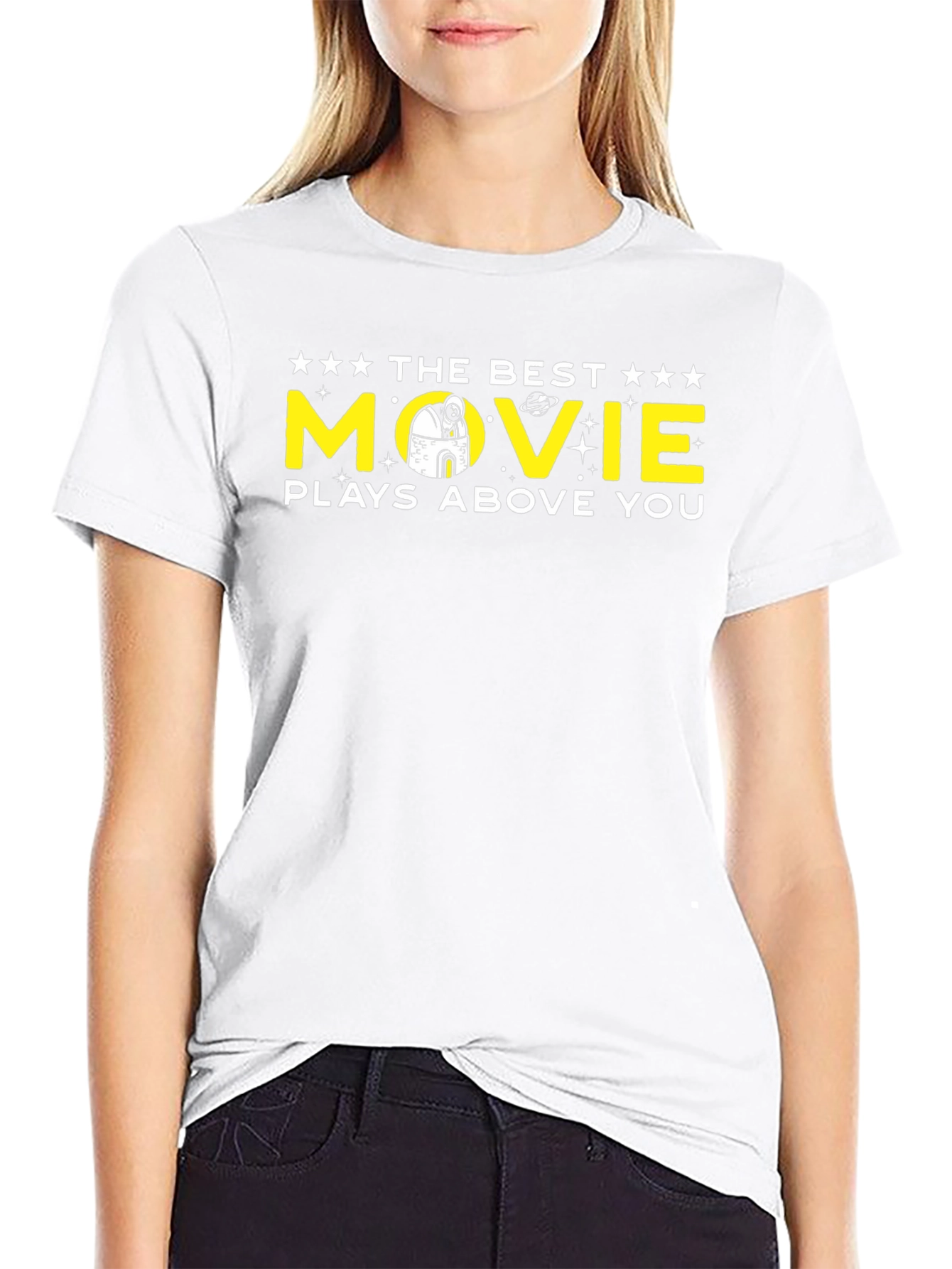 The Best Movie Plays Above You Black T-Shirt