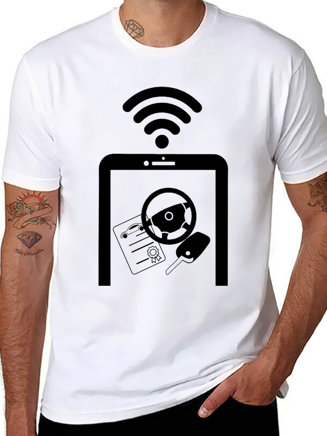 Connected Car T-Shirt - Auto Tech Style