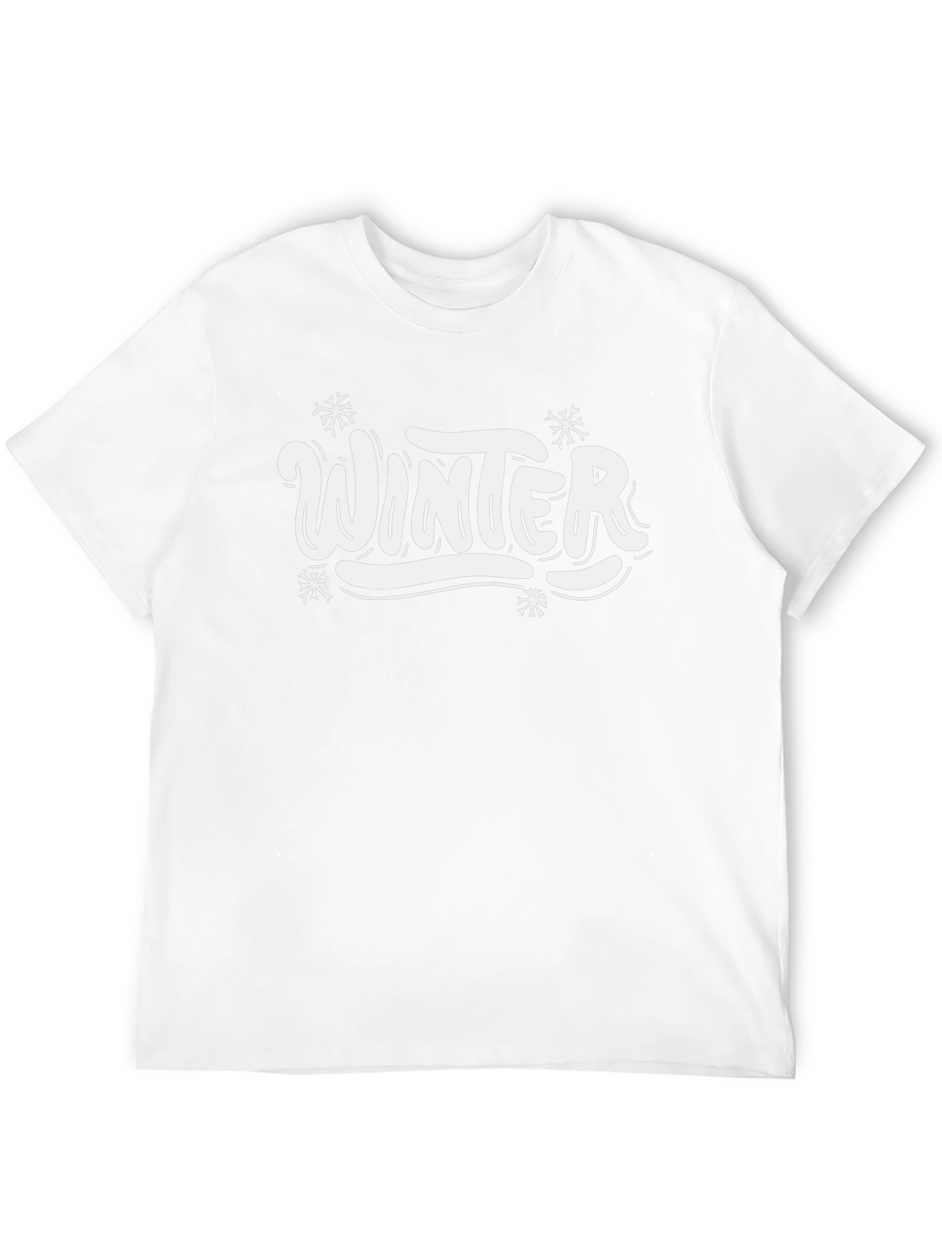 Winter Graphic Tee - Stylish Black T-Shirt