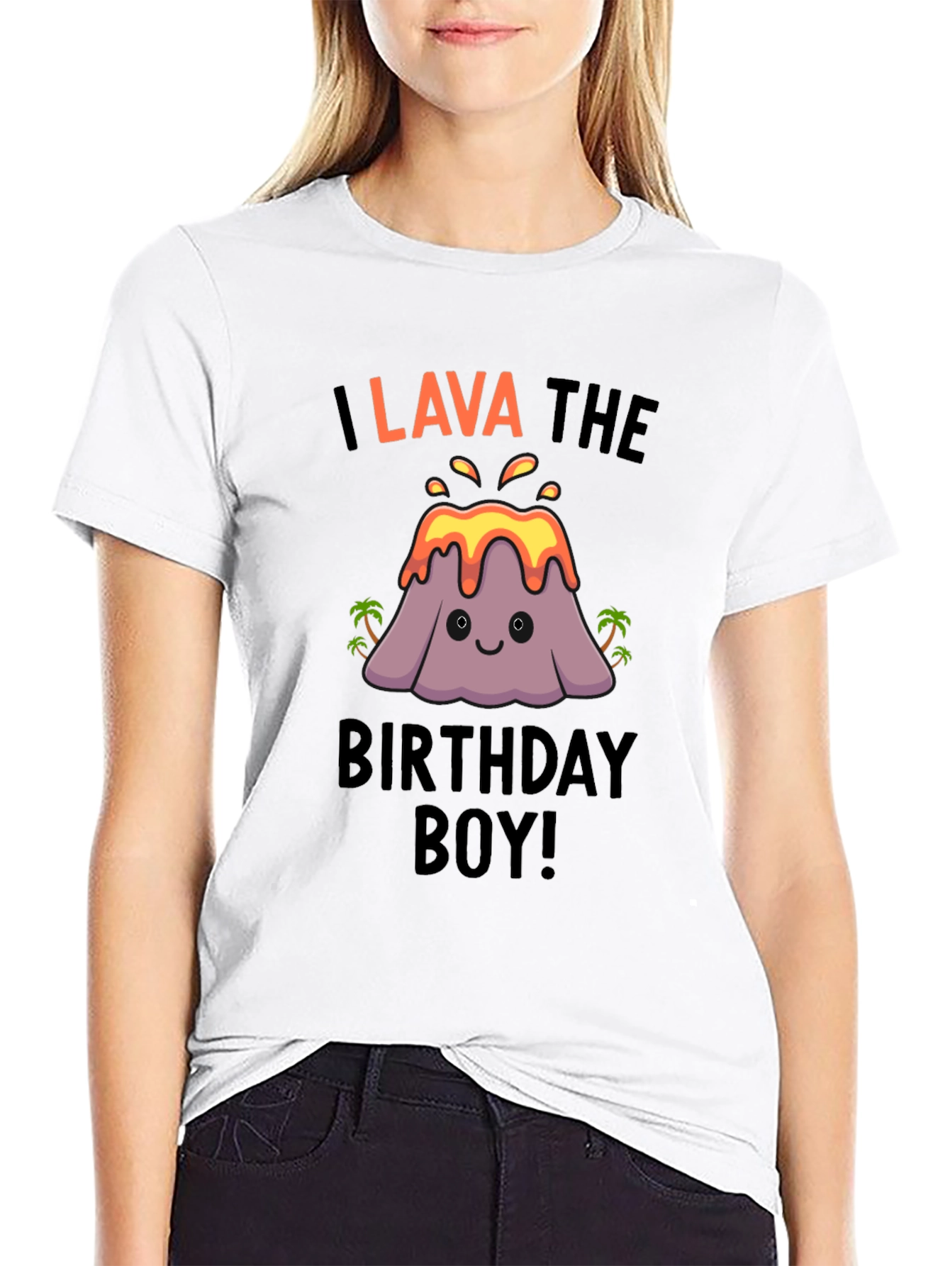 I Lava the Birthday Boy! Novelty Graphic Tee
