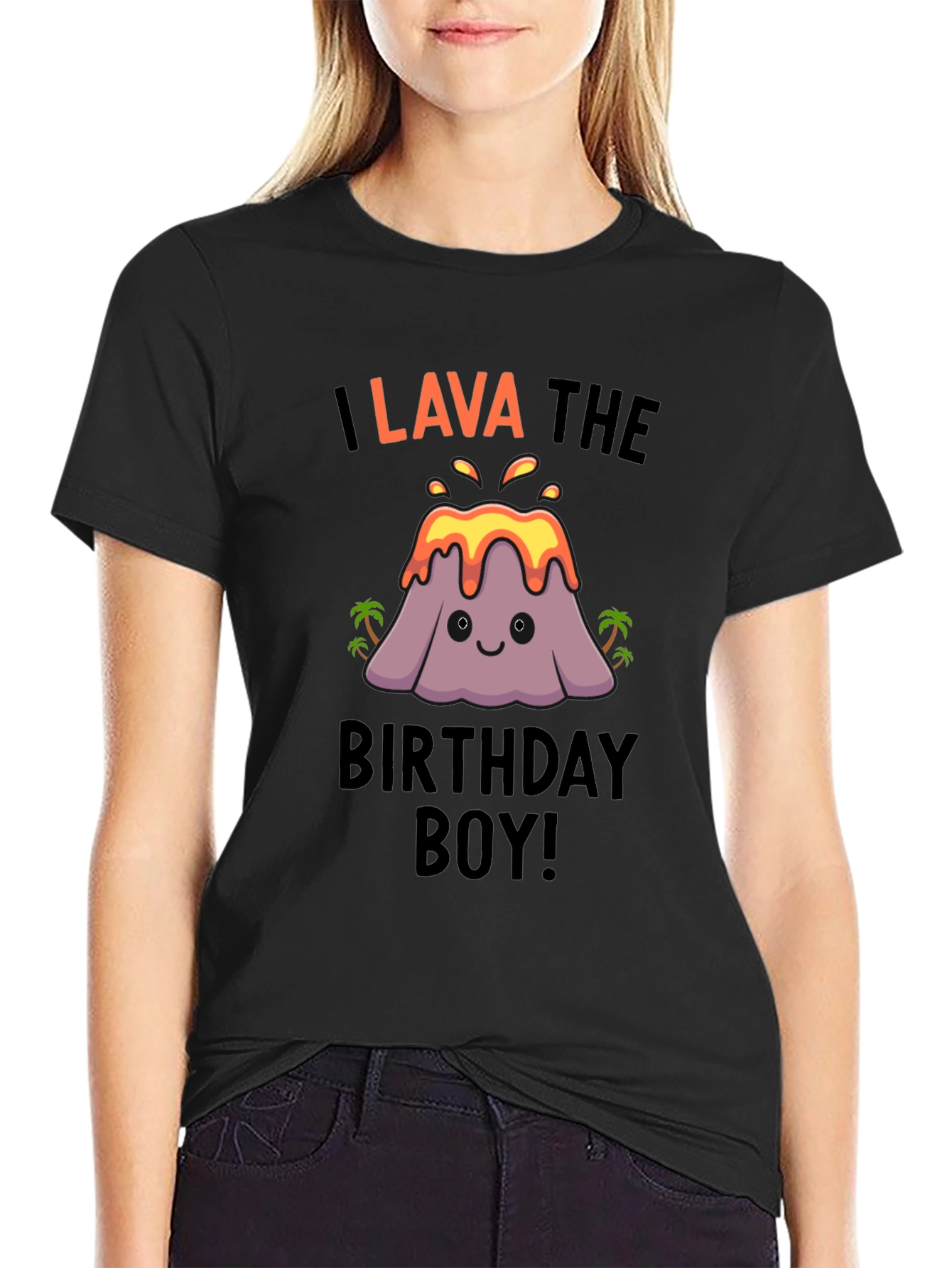 I Lava the Birthday Boy! Novelty Graphic Tee