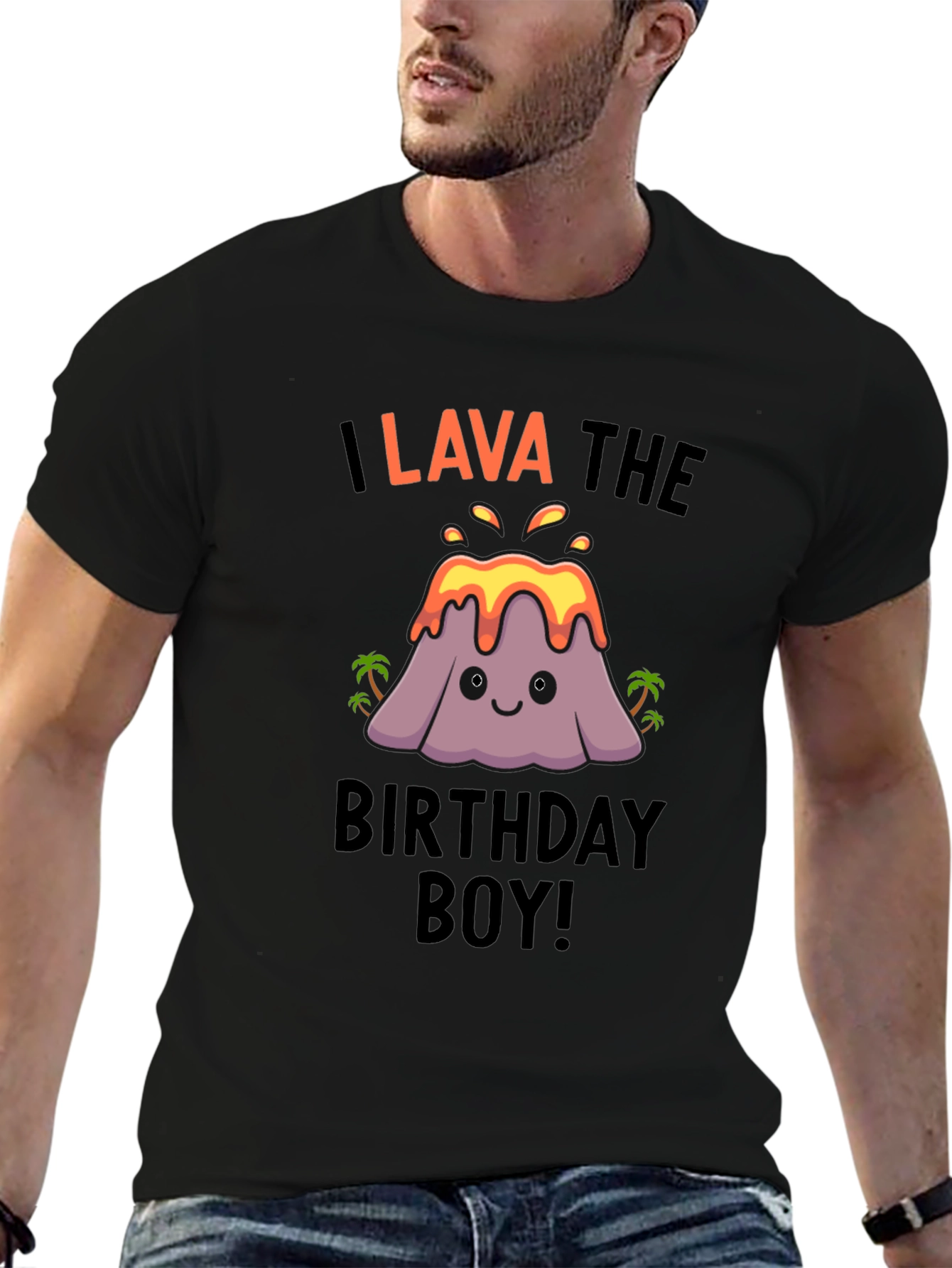I Lava the Birthday Boy! Novelty Graphic Tee