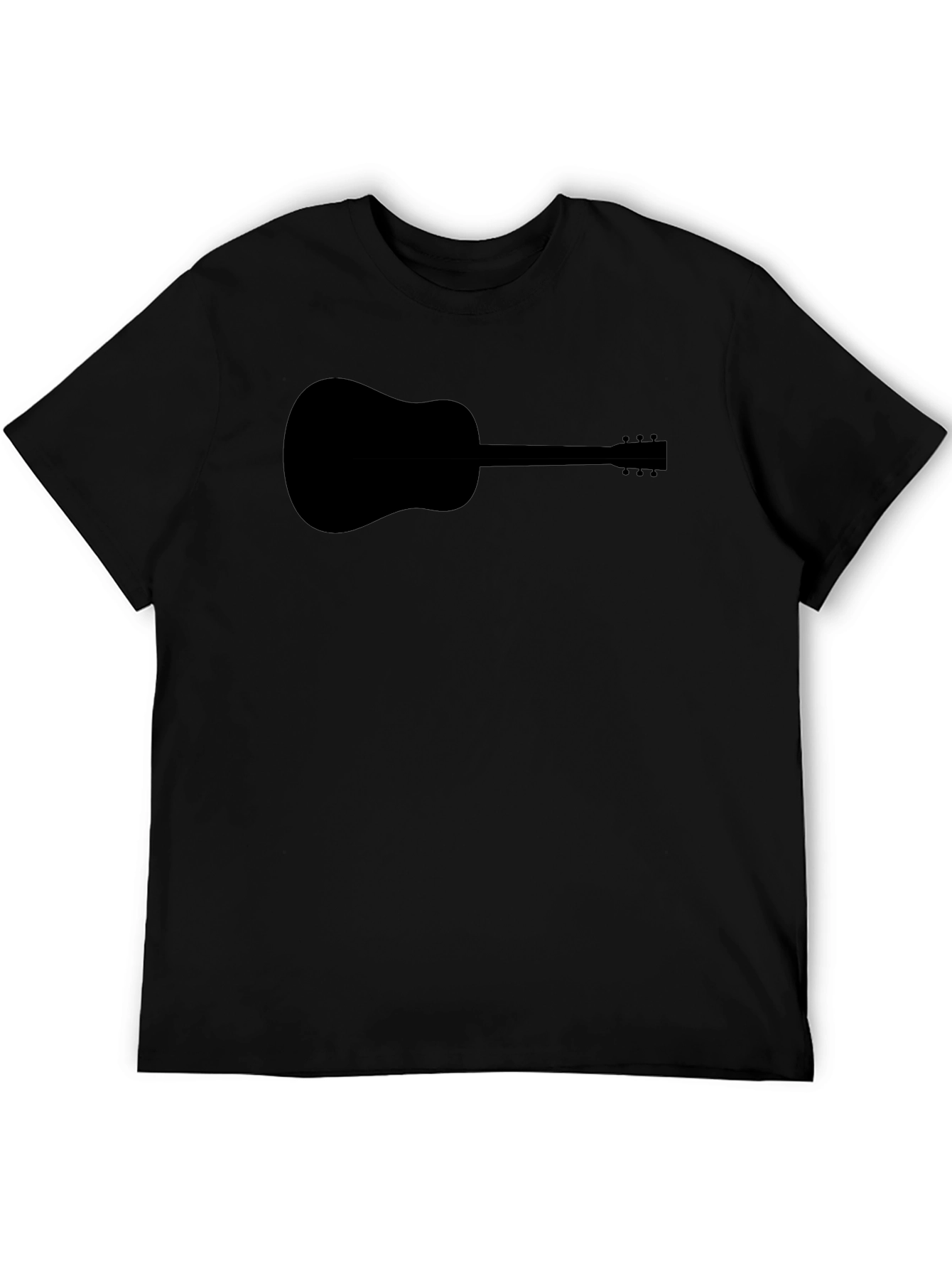 Guitar Silhouette Black T-Shirt