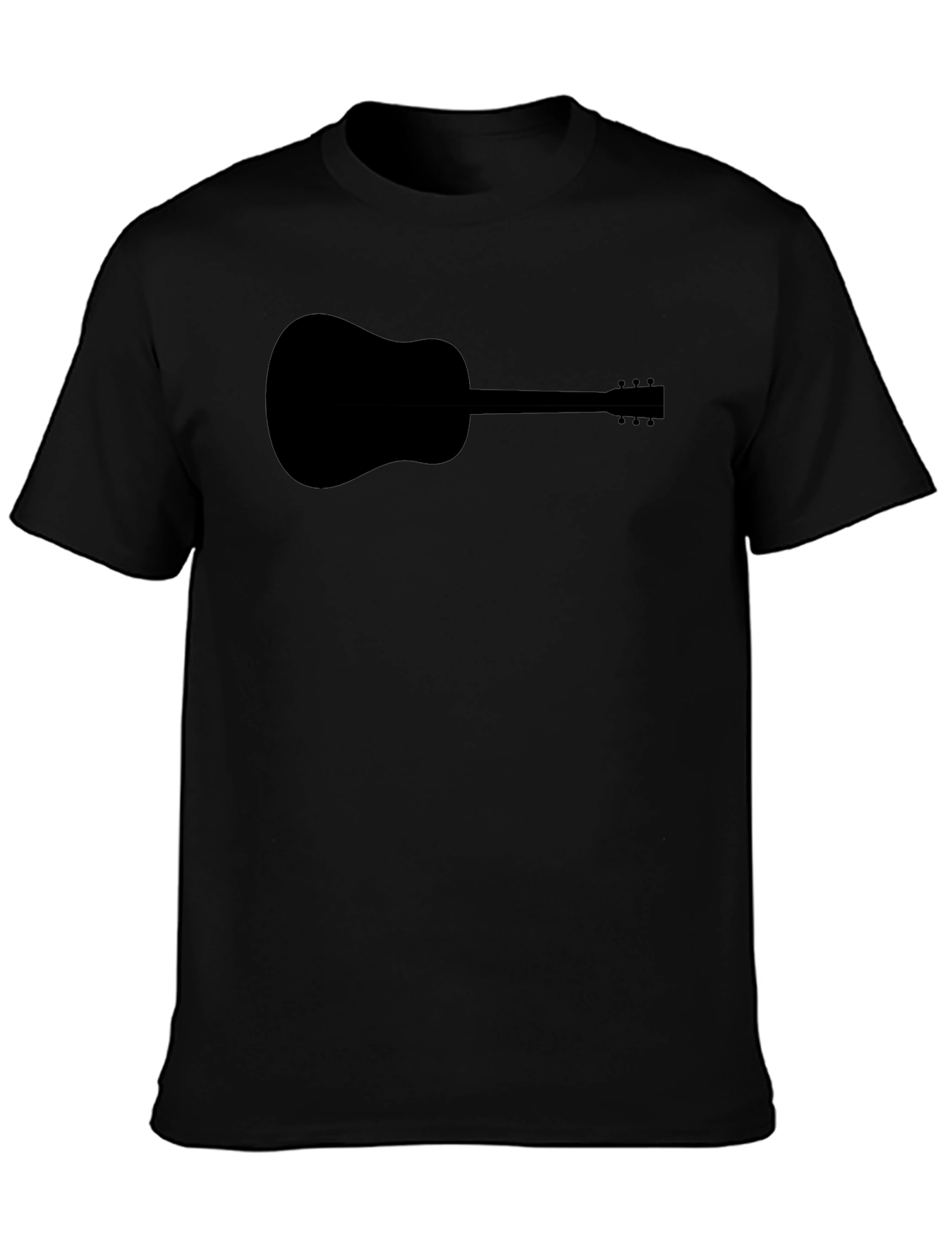 Guitar Silhouette Black T-Shirt