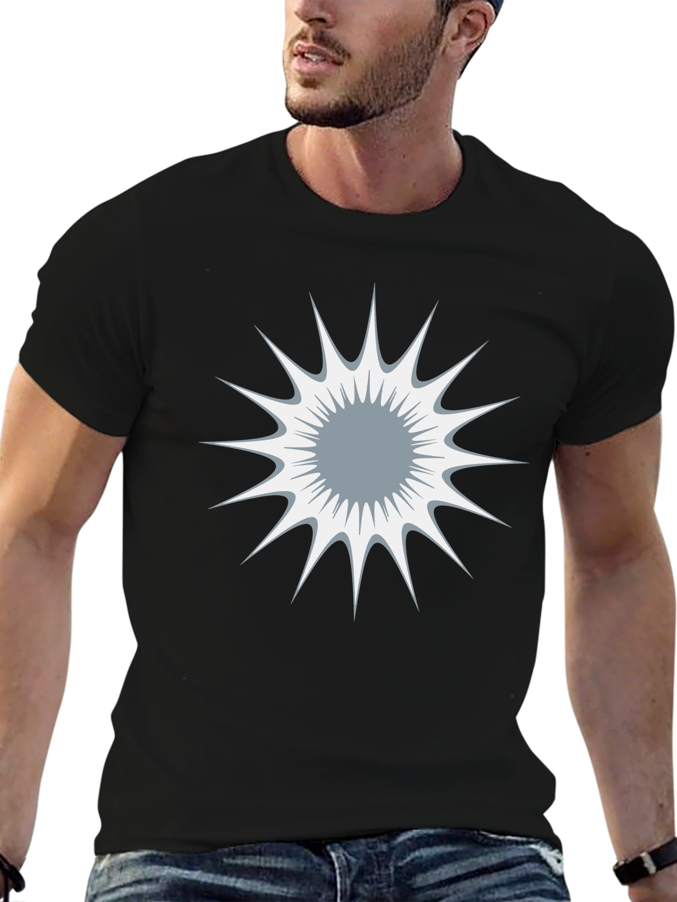Starburst Graphic Black T-Shirt