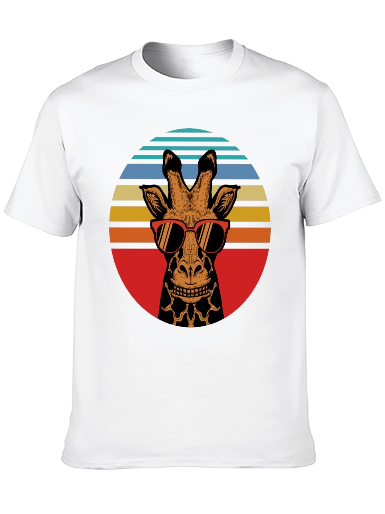 Retro Giraffe Sunglasses Graphic Tee