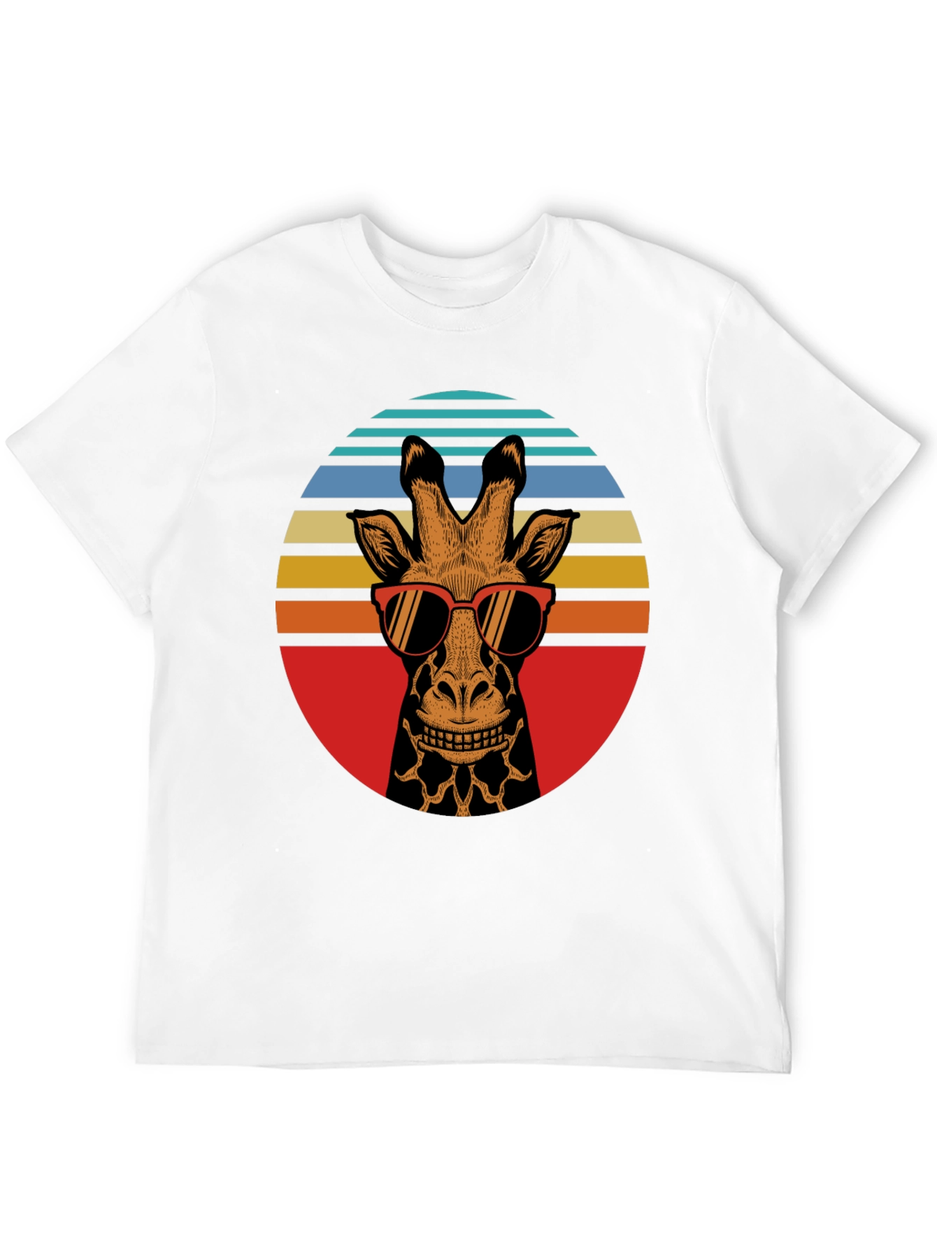 Retro Giraffe Sunglasses Graphic Tee